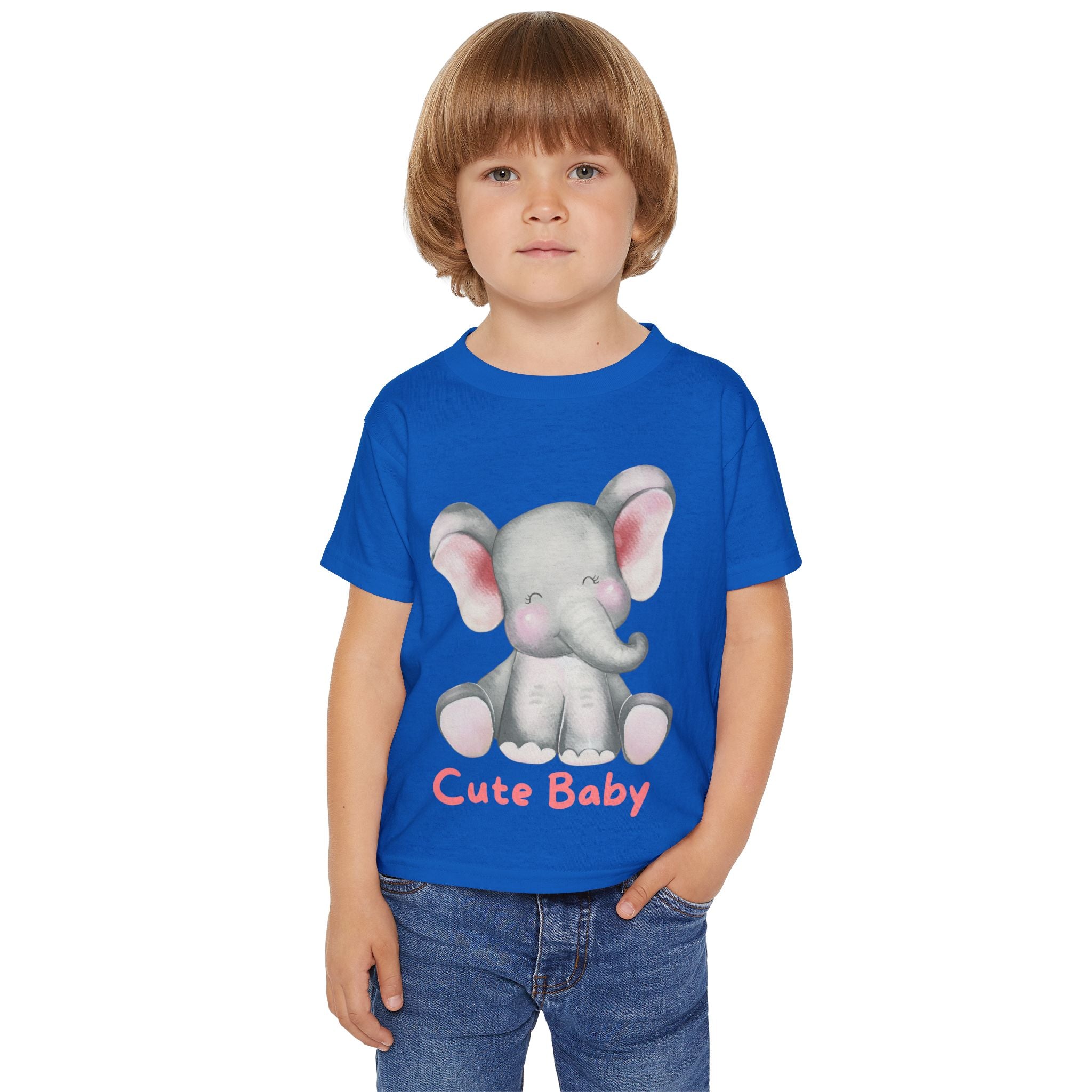 Cute Baby Elephant Toddler T-shirt, Preschool, Baby Shower Gift, Toddler Apparel, Kids Birthday, Cute Animal Clothing