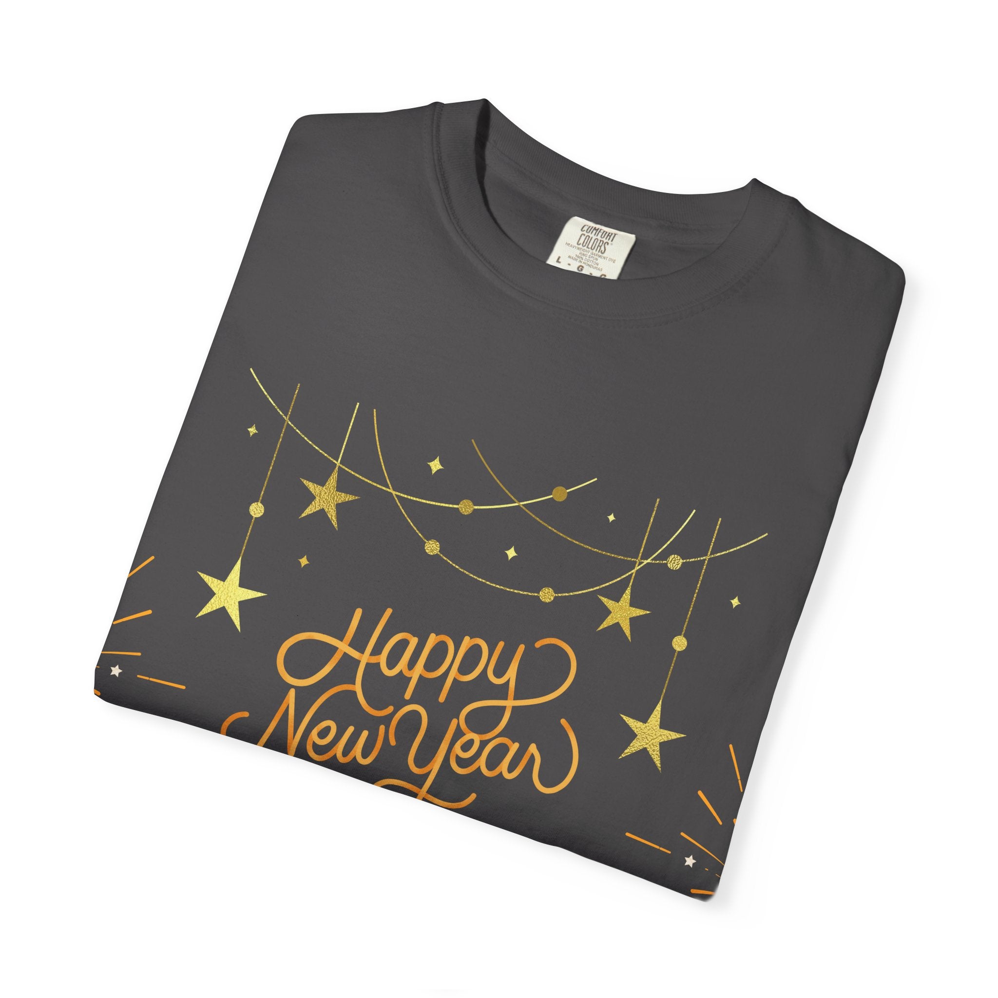 New Year Celebration T-Shirt | Unisex Garment-Dyed Tee with Happy New Year 2026 Design, Festive Apparel, Holiday Gift, Party Wear
