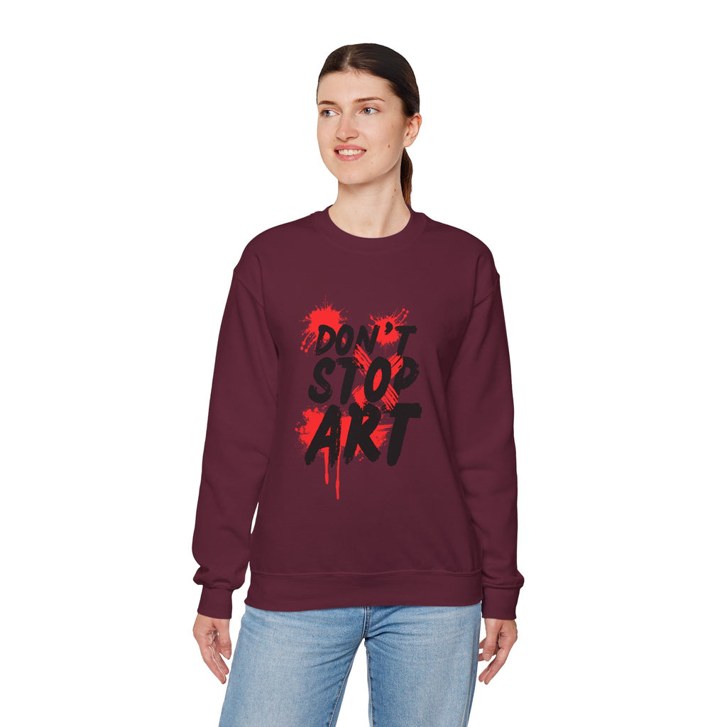 Artistic Crewneck Sweatshirt | Cozy Gift for Artists, Creative Apparel, Unique Statement Piece, Casual Wear, Everyday Comfort