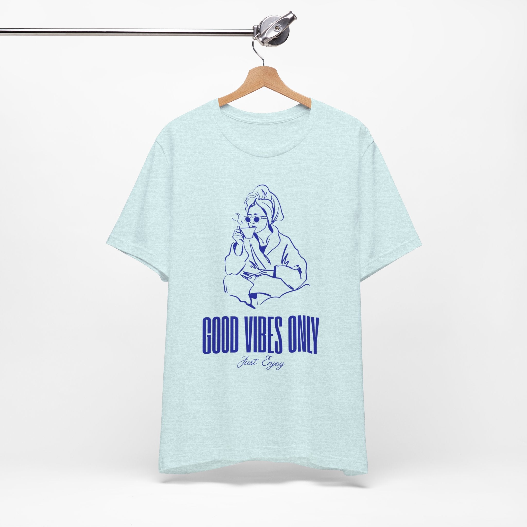Good Vibes Only Unisex Jersey Tee - Relaxed Fit, Casual Outing, Gift for Friend, Positive Energy Shirt, Summer Wear
