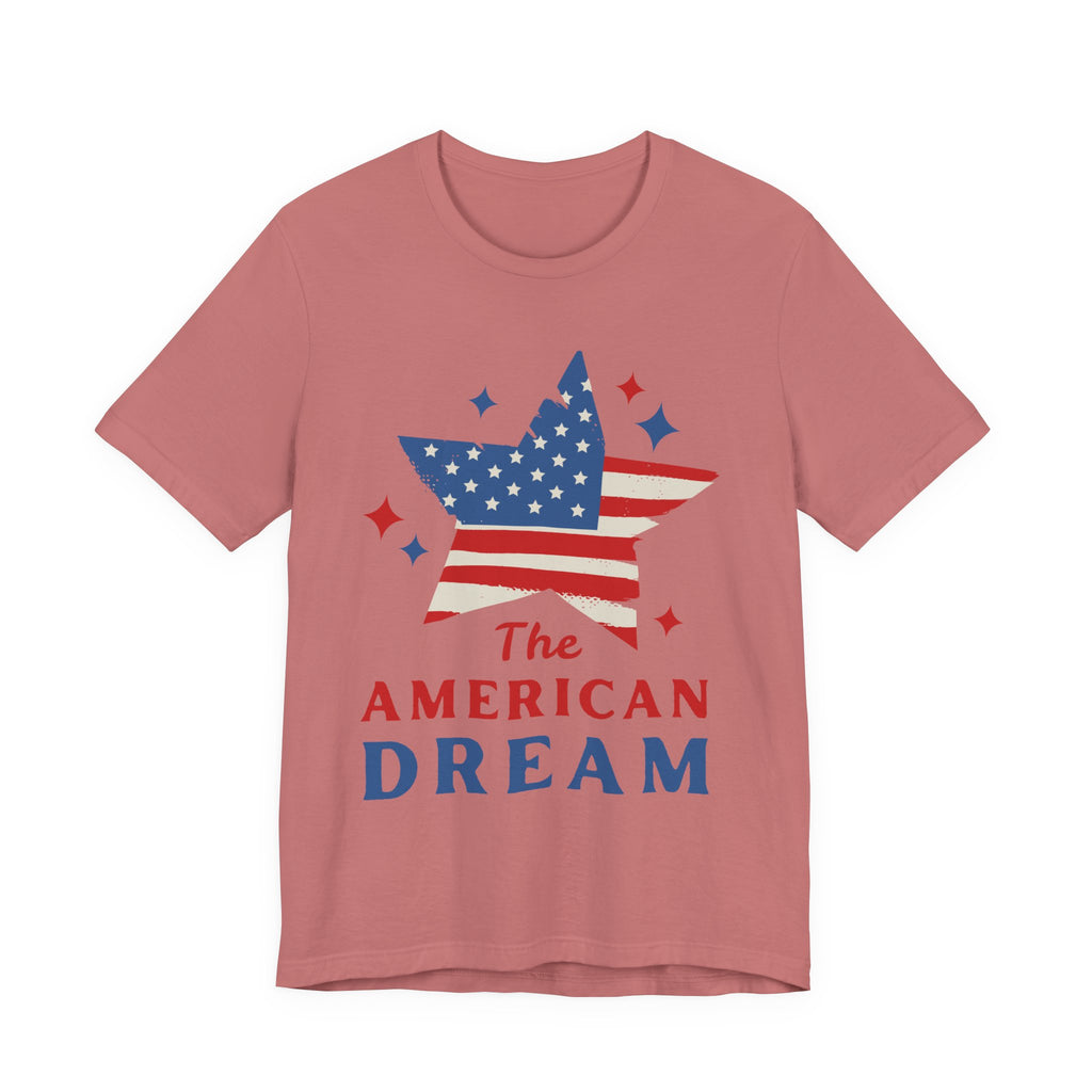 Patriotic T-Shirt, Independence Day Tee, American Dream Shirt, 4th of July Outfit, Stars and Stripes Tee Shirt