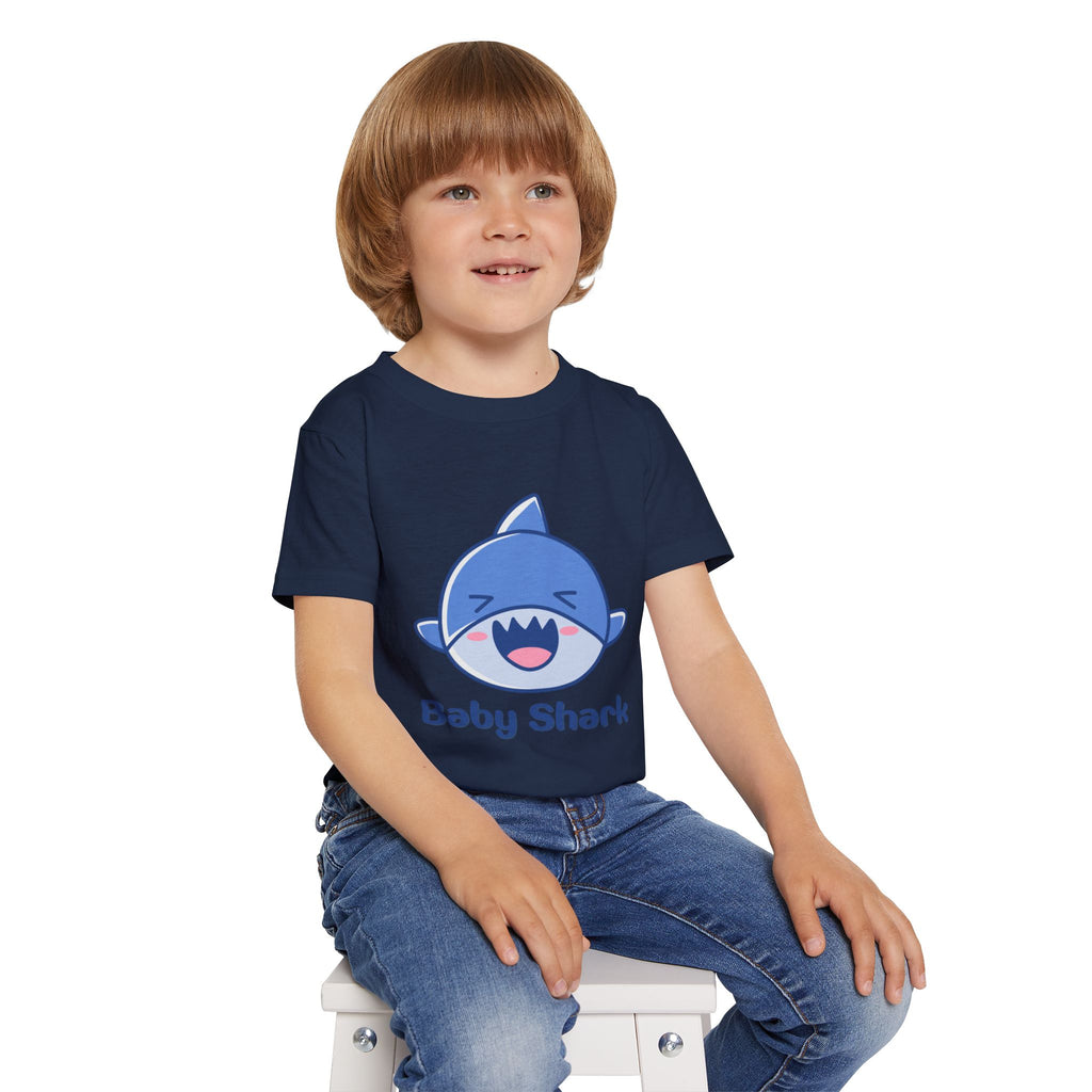 Baby Shark Toddler T-shirt, Cute Toddler Tee, Kid's Birthday Gift, Baby Shark Merchandise, Summer Kids Shirt, Ocean-Themed Apparel