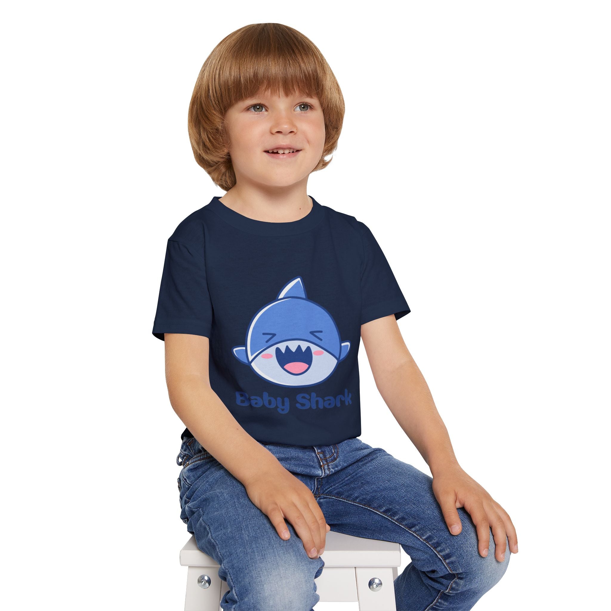 Baby Shark Toddler T-shirt, Cute Toddler Tee, Kid's Birthday Gift, Baby Shark Merchandise, Summer Kids Shirt, Ocean-Themed Apparel