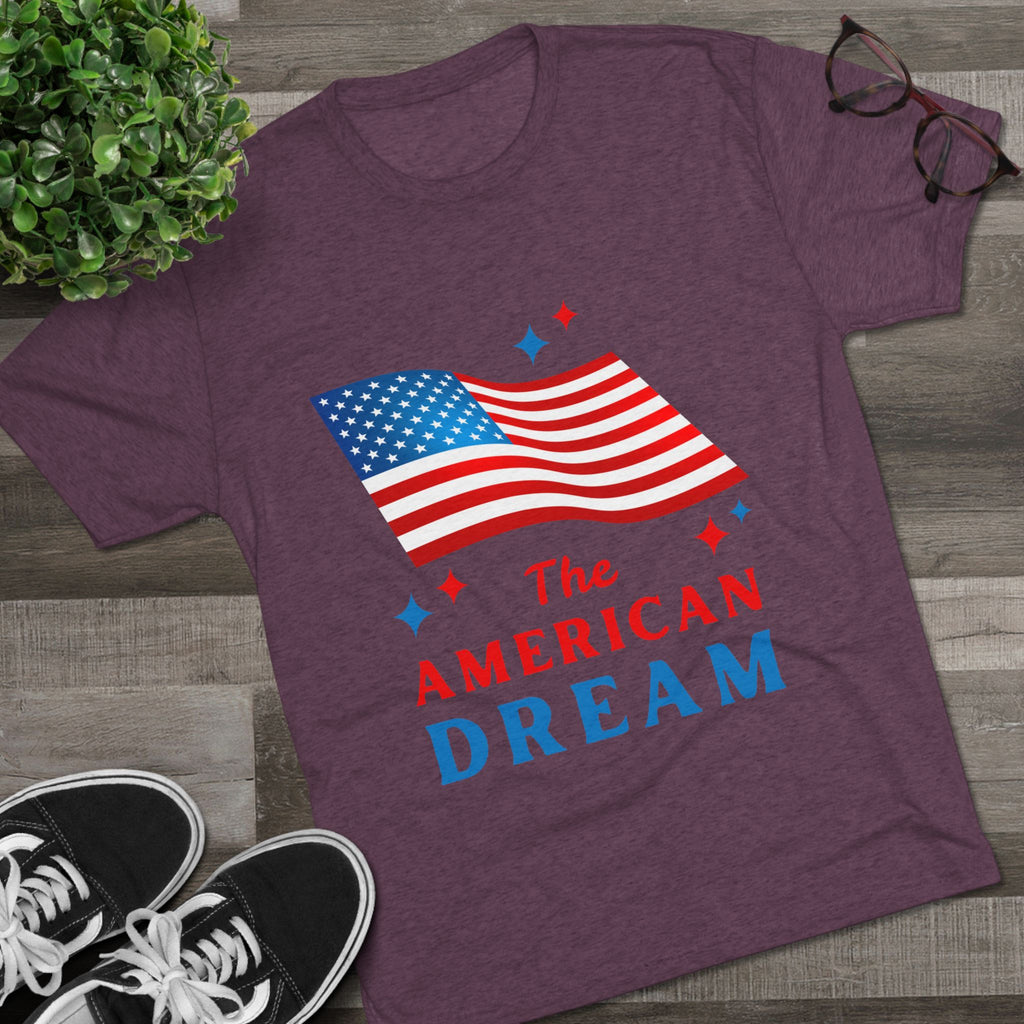 American Dream Unisex Crew Tee, Patriotic Shirt, Independence Day Tee, Casual Summer Top, Gift for Proud Americans
