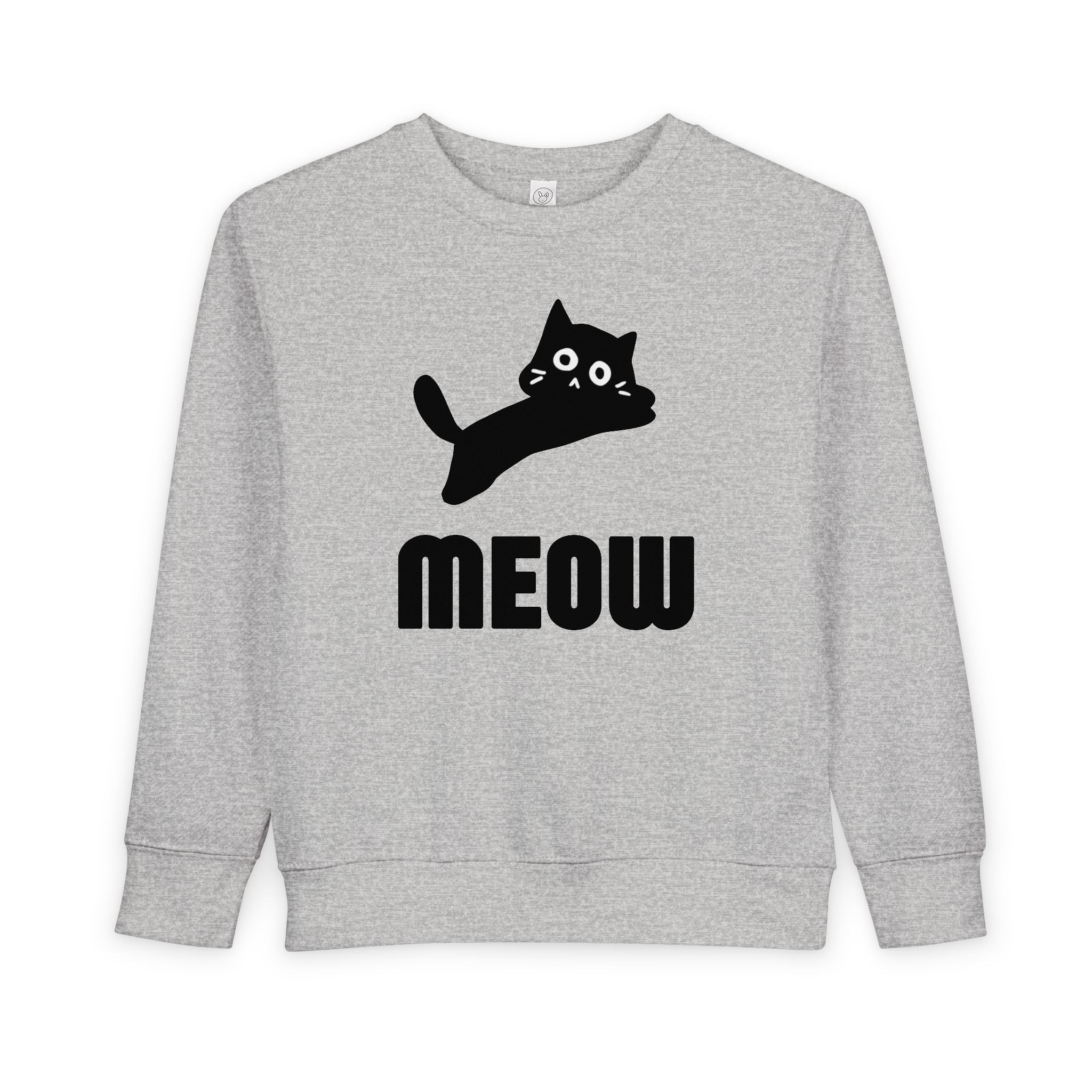 Playful Cat Toddler Sweatshirt, Cute Kids Shirt, Meow Design Top, Baby Gift, Toddler Clothing, Animal Lover Apparel