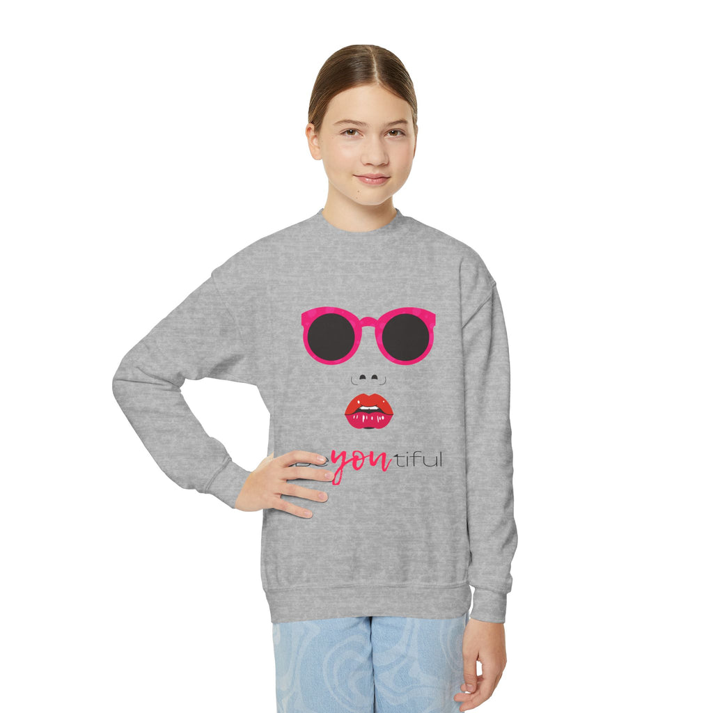Be You Crewneck Sweatshirt | Youth Pullover | Trendy Sweatshirt for Girls | Unique Gift | Fashion Statement | Everyday Wear