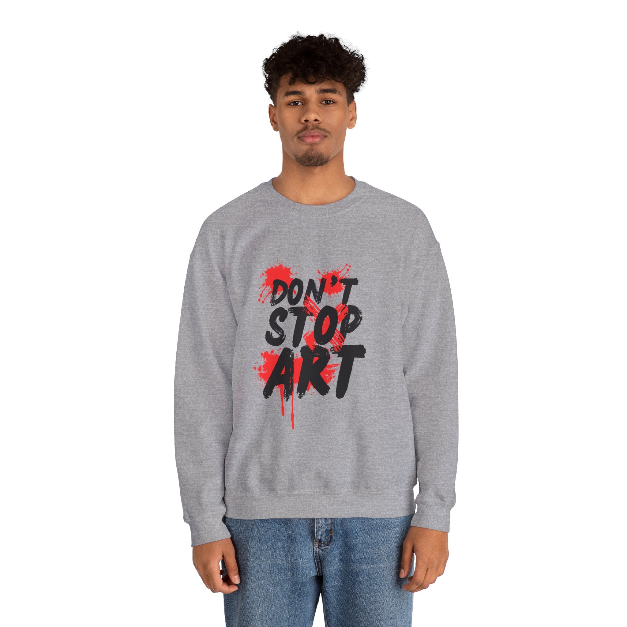 Artistic Crewneck Sweatshirt | Cozy Gift for Artists, Creative Apparel, Unique Statement Piece, Casual Wear, Everyday Comfort