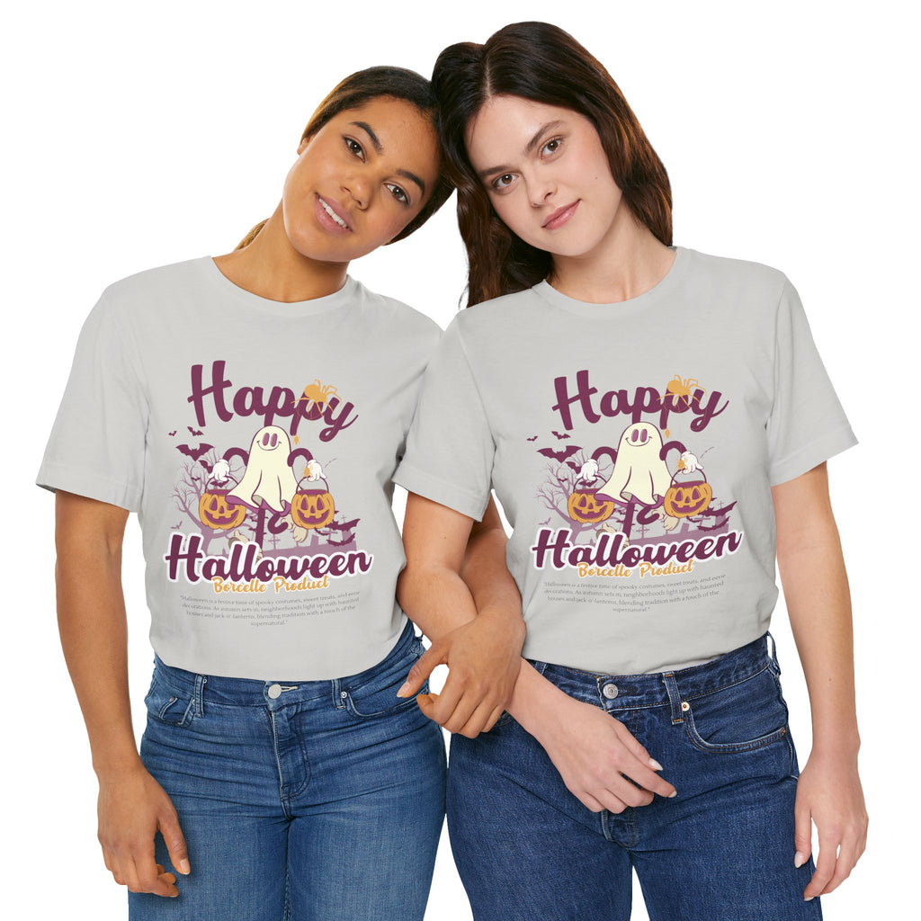 Halloween Unisex T-Shirt, Cute Ghost Tee, Fall Apparel, Kids Halloween Costume, Spooky Season Shirt, Trick or Treat Gift