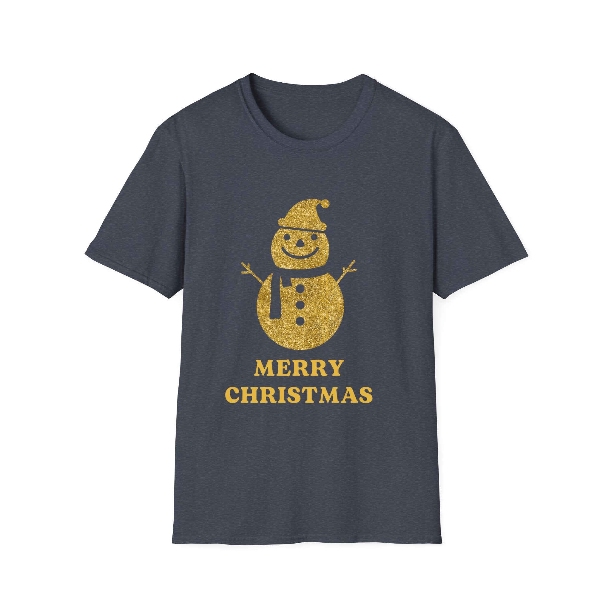Merry Christmas Snowman T-Shirt, Unisex Holiday Tee, Festive Christmas Gifts, Winter Apparel, Comfortable Crewneck, Cute Seasonal Top