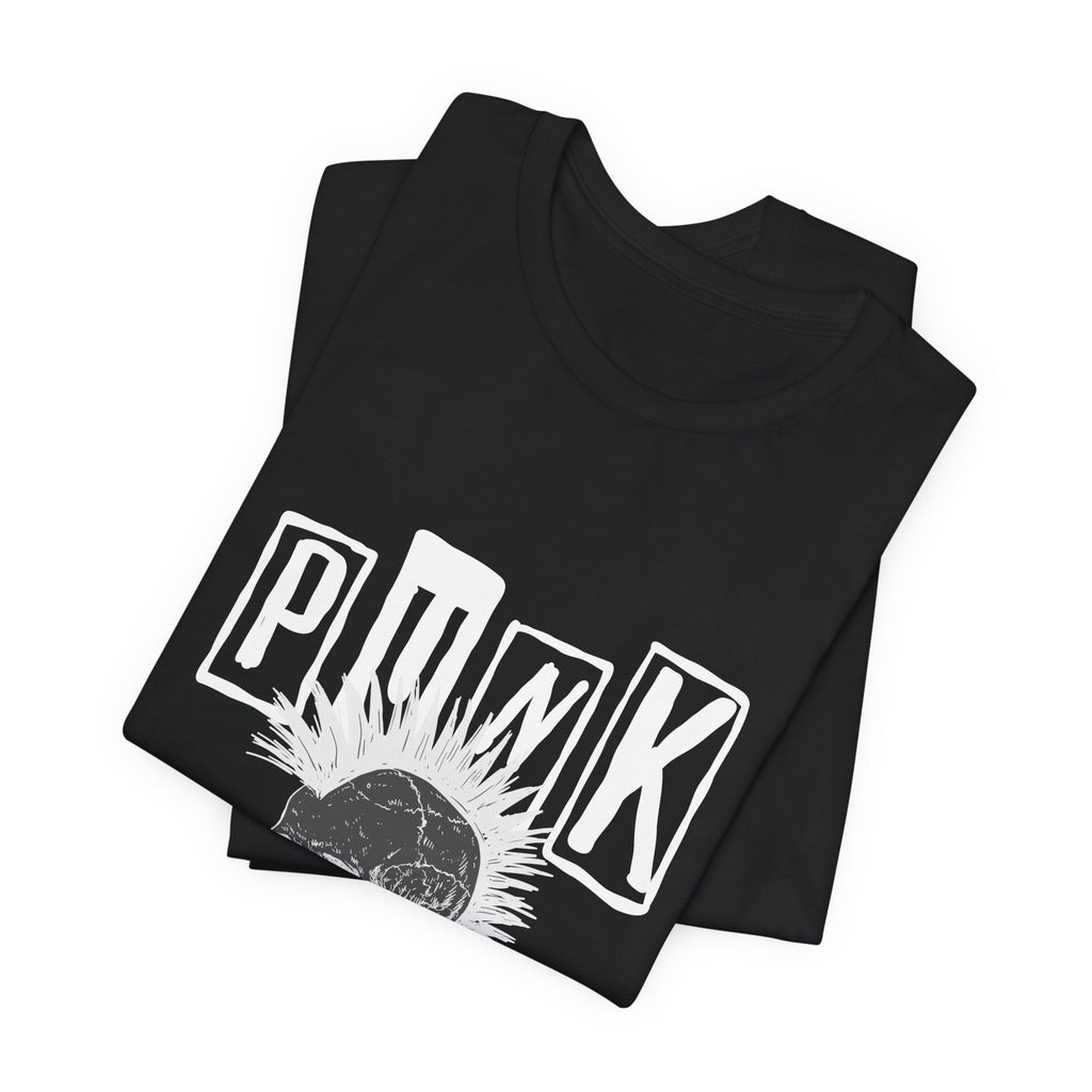 Punk Skull Graphic Tee, Unisex T-Shirt, Alternative Fashion Shirt, Edgy Clothing, Gift for Music Lovers