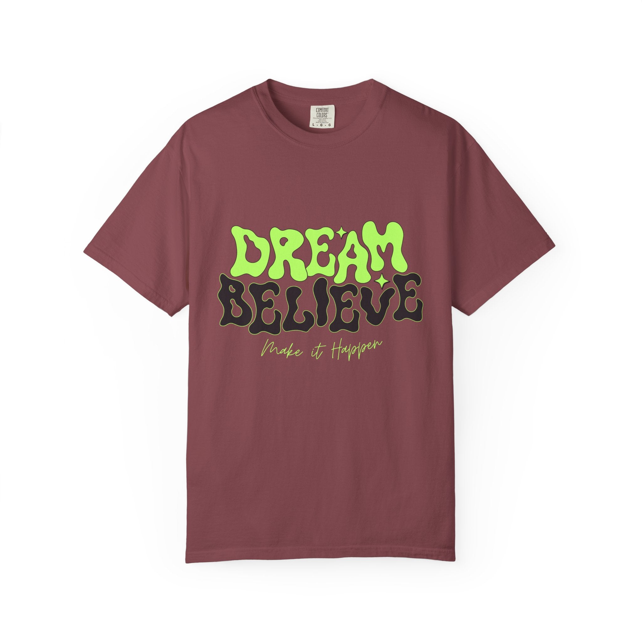 Dream Believe Unisex T-Shirt - Motivational Tee for Dreamers, Inspirational Gift, Relaxed Fit, Everyday Wear, Trendy Apparel