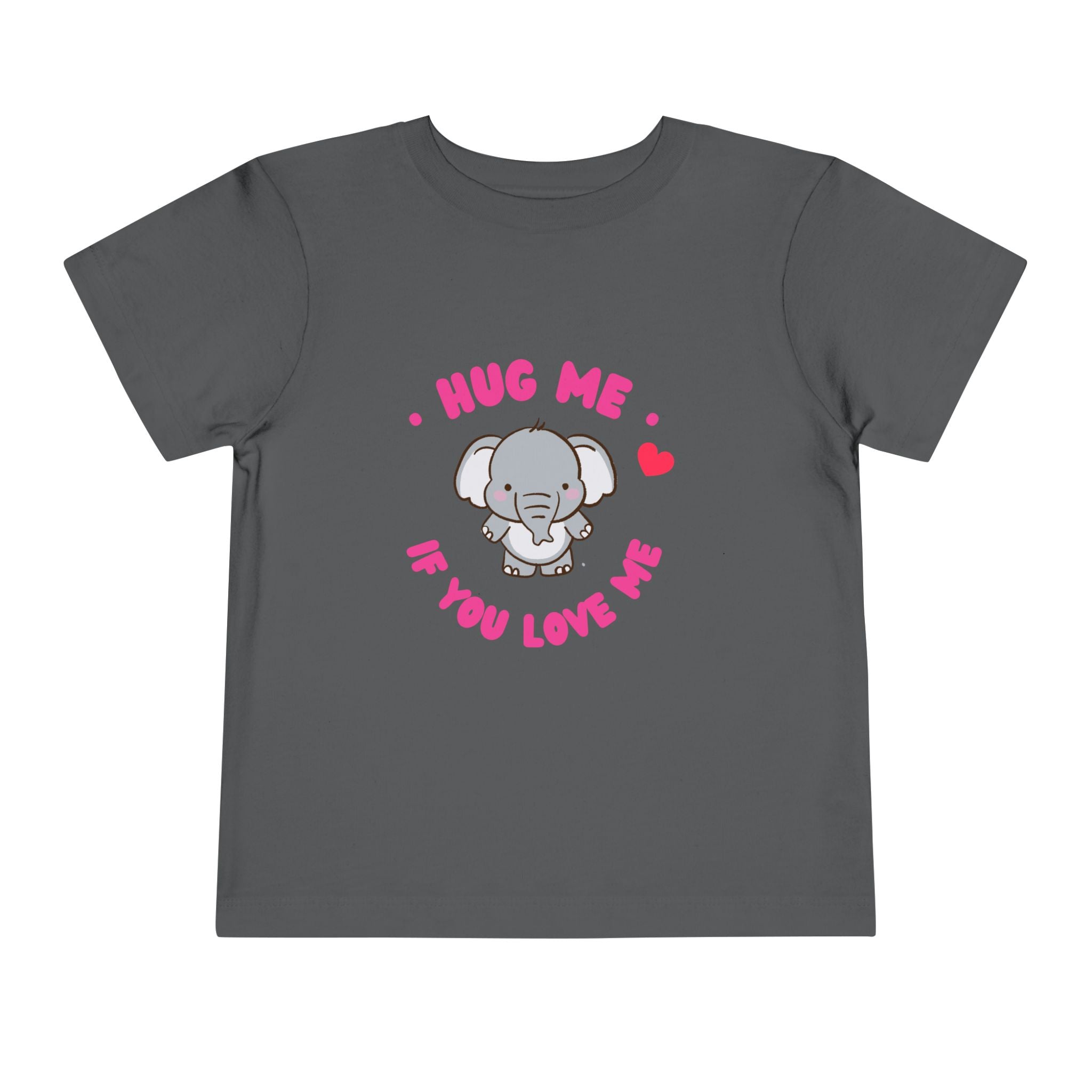 Cute Toddler Tee with Elephant Design - Perfect Gift for Birthdays, Playdates, or Library Visits, Hug Me If You Love Me, Kids Apparel, [...]