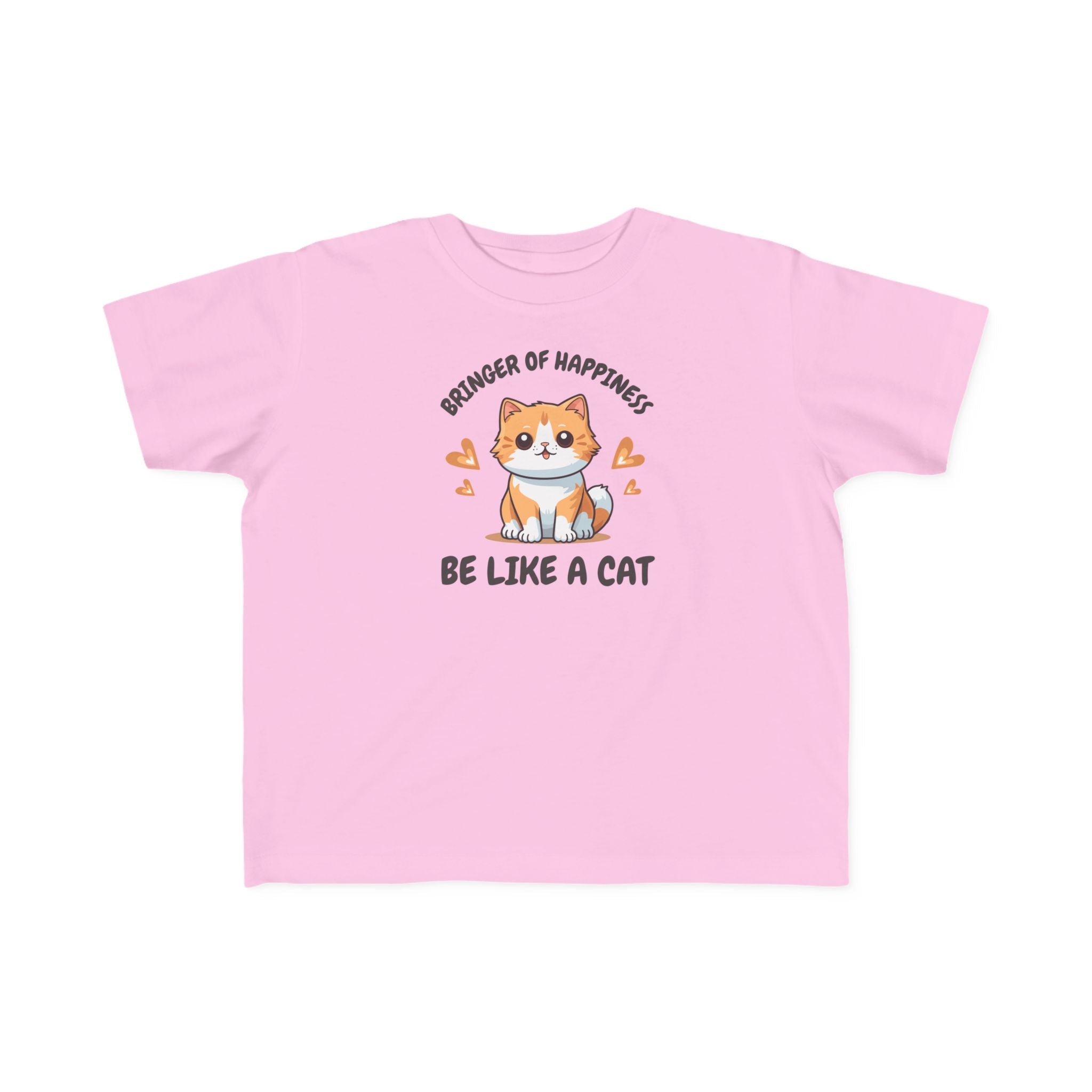 Toddler Cat-Inspired Tee - Celebrate Joy & Creativity, Cute Yellow Shirt, Gift for Kids, Funny Animal Apparel, Everyday Playwear