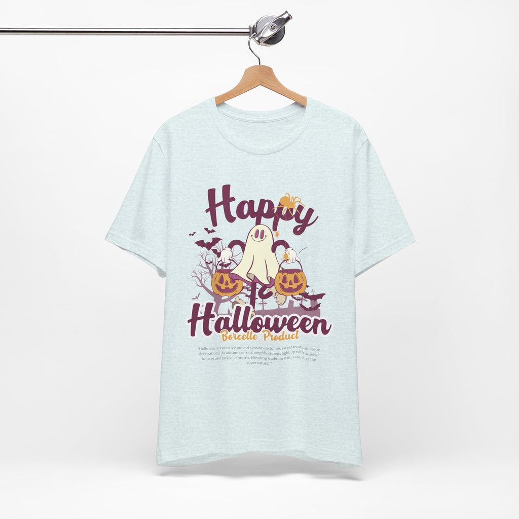 Halloween Unisex T-Shirt, Cute Ghost Tee, Fall Apparel, Kids Halloween Costume, Spooky Season Shirt, Trick or Treat Gift