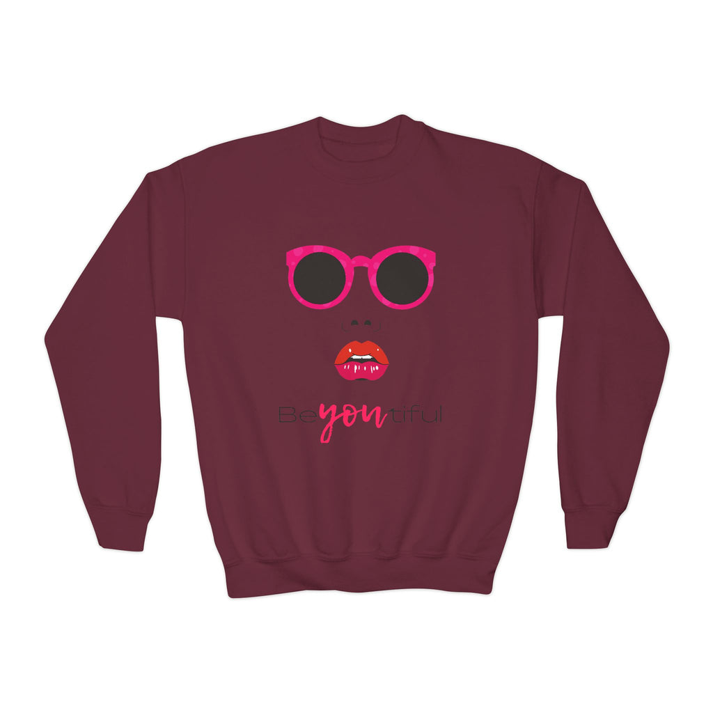 Be You Crewneck Sweatshirt | Youth Pullover | Trendy Sweatshirt for Girls | Unique Gift | Fashion Statement | Everyday Wear