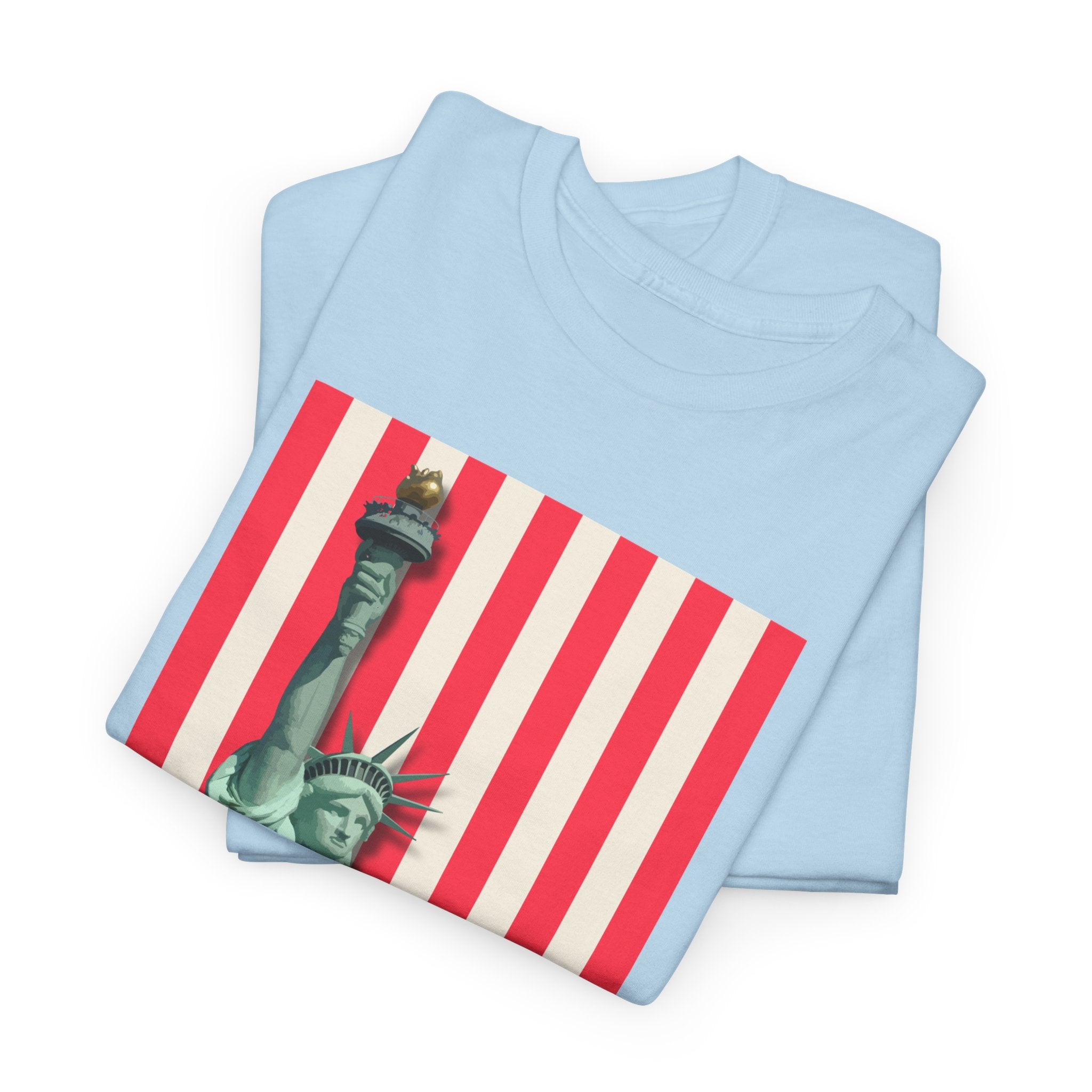 American Vibes Unisex Heavy Cotton Tee, Patriotic Shirt, Gift for Veterans, Independence Day Apparel, Summer Casual Wear