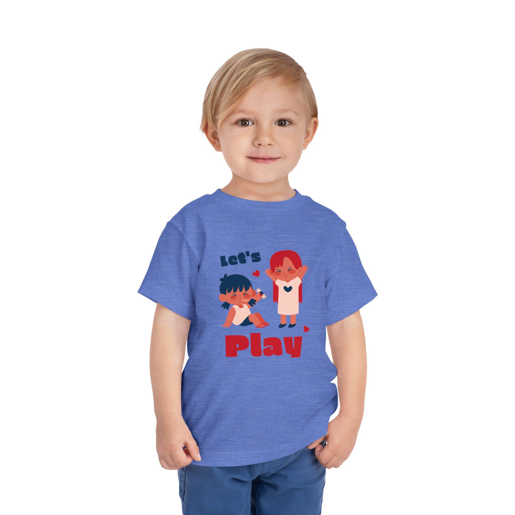 Playful Toddler Tee, Let's Play Shirt, Kids Short Sleeve Top, Fun Toddler Clothing, Adorable Kids Tee