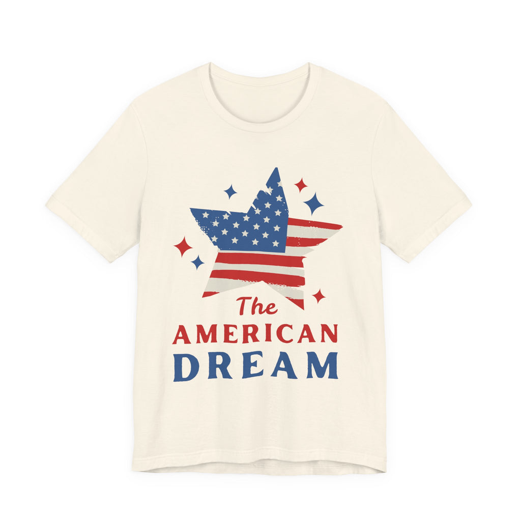 Patriotic T-Shirt, Independence Day Tee, American Dream Shirt, 4th of July Outfit, Stars and Stripes Tee Shirt