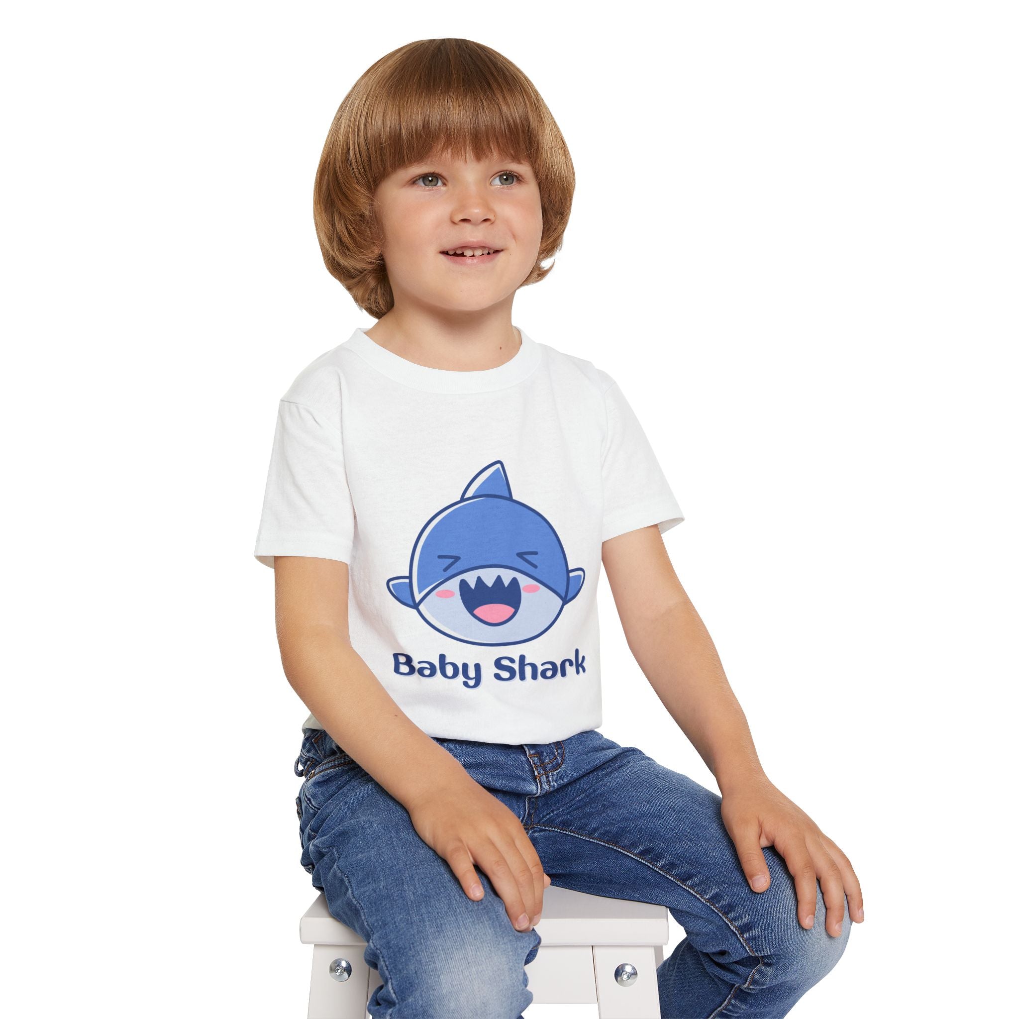 Baby Shark Toddler T-shirt, Cute Toddler Tee, Kid's Birthday Gift, Baby Shark Merchandise, Summer Kids Shirt, Ocean-Themed Apparel