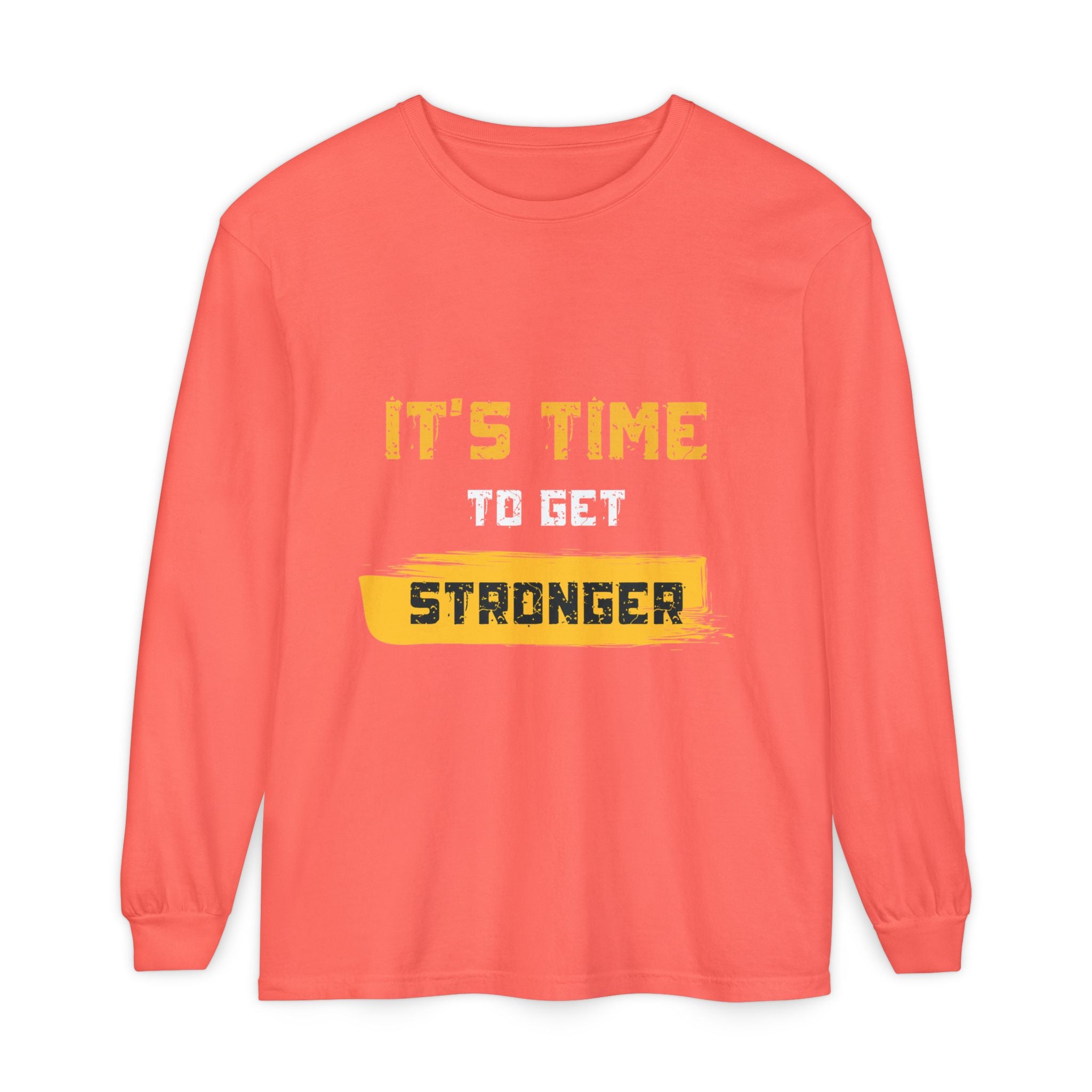 Unisex Motivational Long Sleeve Tee - 'It's Time Stronger' - Perfect Gift for Fitness Lovers, Gym Attire, Casual Wear, Inspirational [...]