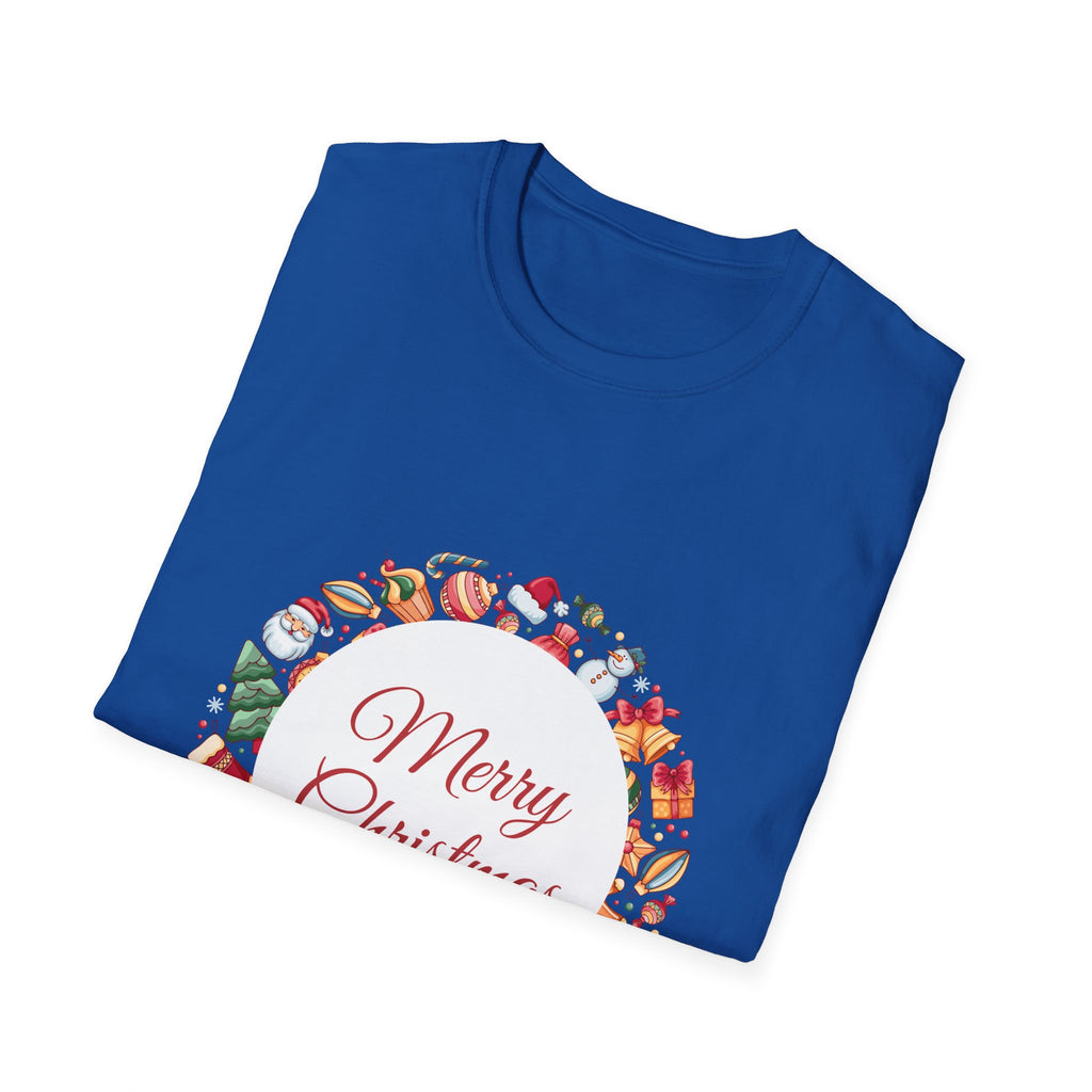 Merry Christmas Unisex T-Shirt, Holiday Apparel, Christmas Gift, Festive Tee, Seasonal Wear, Unisex T-Shirt