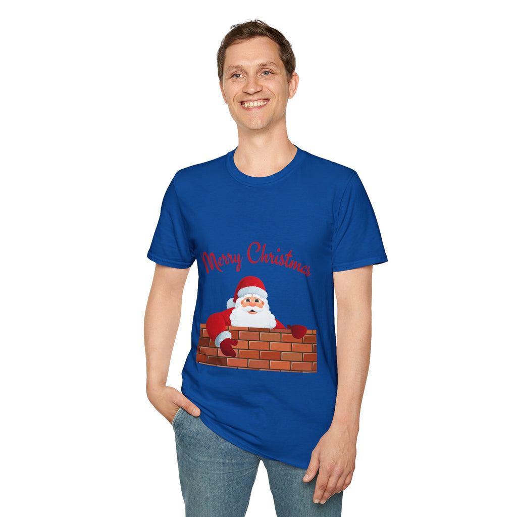 Merry Christmas Santa T-Shirt, Holiday Tee, Unisex Christmas Top, Festive Shirt, Gift for Him/Her, Family Reunion Apparel