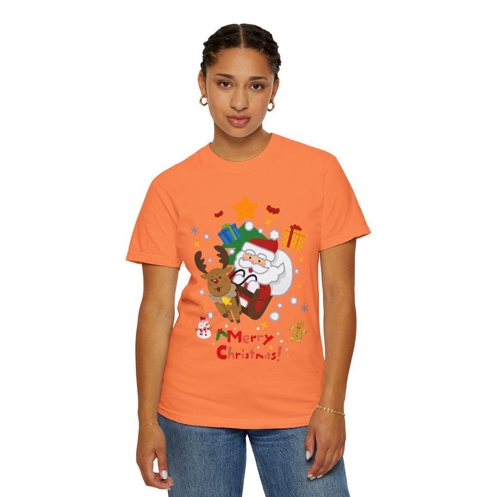 Festive Santa T-Shirt | Christmas Tee, Unisex Holiday Shirt, Merry Christmas Gift, Cute Design for Kids & Adults