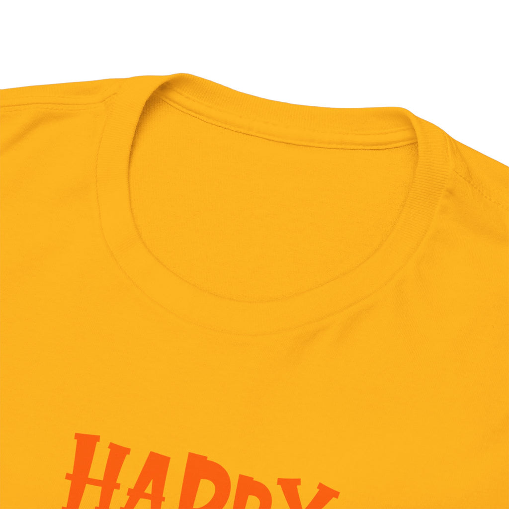 Happy Halloween Ghost Tee, Unisex Cotton T-Shirt, Halloween Apparel, Fall Fashion, Cute Halloween Gift, Ghost Tee