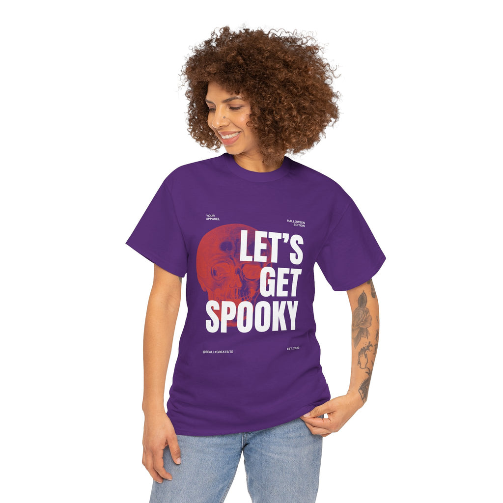 Unisex Halloween Tee, Let's Get Spooky Shirt, Fall Fashion, Party Wear, Ghostly Gifts, Casual Comfort