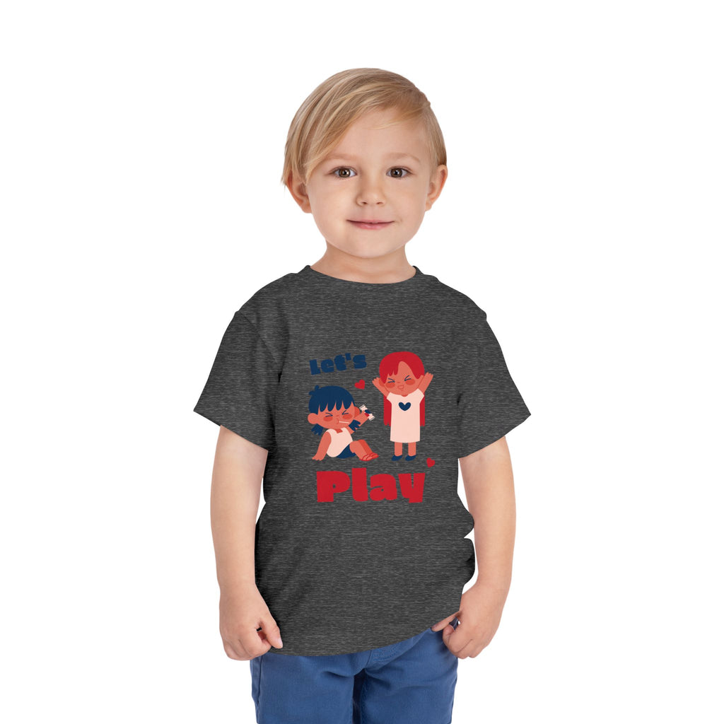 Playful Toddler Tee, Let's Play Shirt, Kids Short Sleeve Top, Fun Toddler Clothing, Adorable Kids Tee