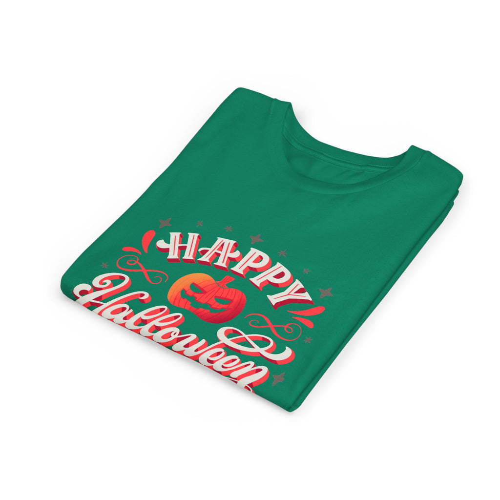 Halloween Youth Short Sleeve Tee, Kids Halloween T-Shirt, Pumpkin Graphic Tee, Spooky Season Clothes, Trick or Treat Shirt