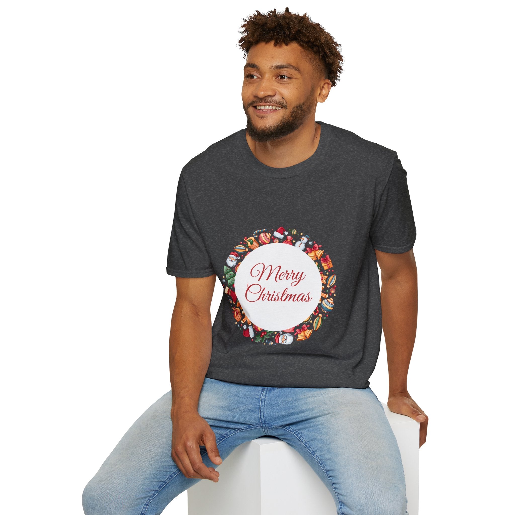 Merry Christmas Unisex T-Shirt, Holiday Apparel, Christmas Gift, Festive Tee, Seasonal Wear, Unisex T-Shirt