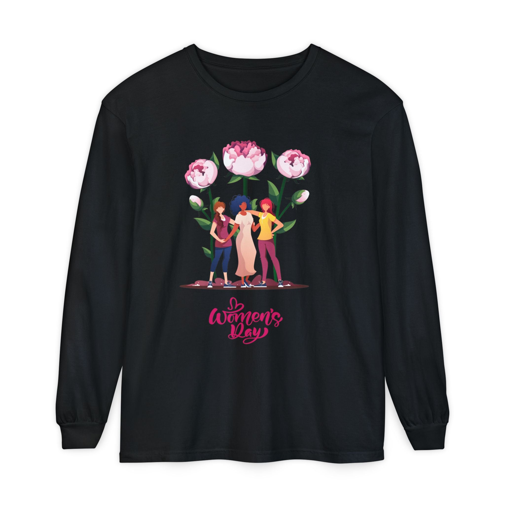 Womens Day Long Sleeve T-Shirt, Feminist Apparel, Gift for Her, Casual Wear, Women's Empowerment Tee, Spring Fashion