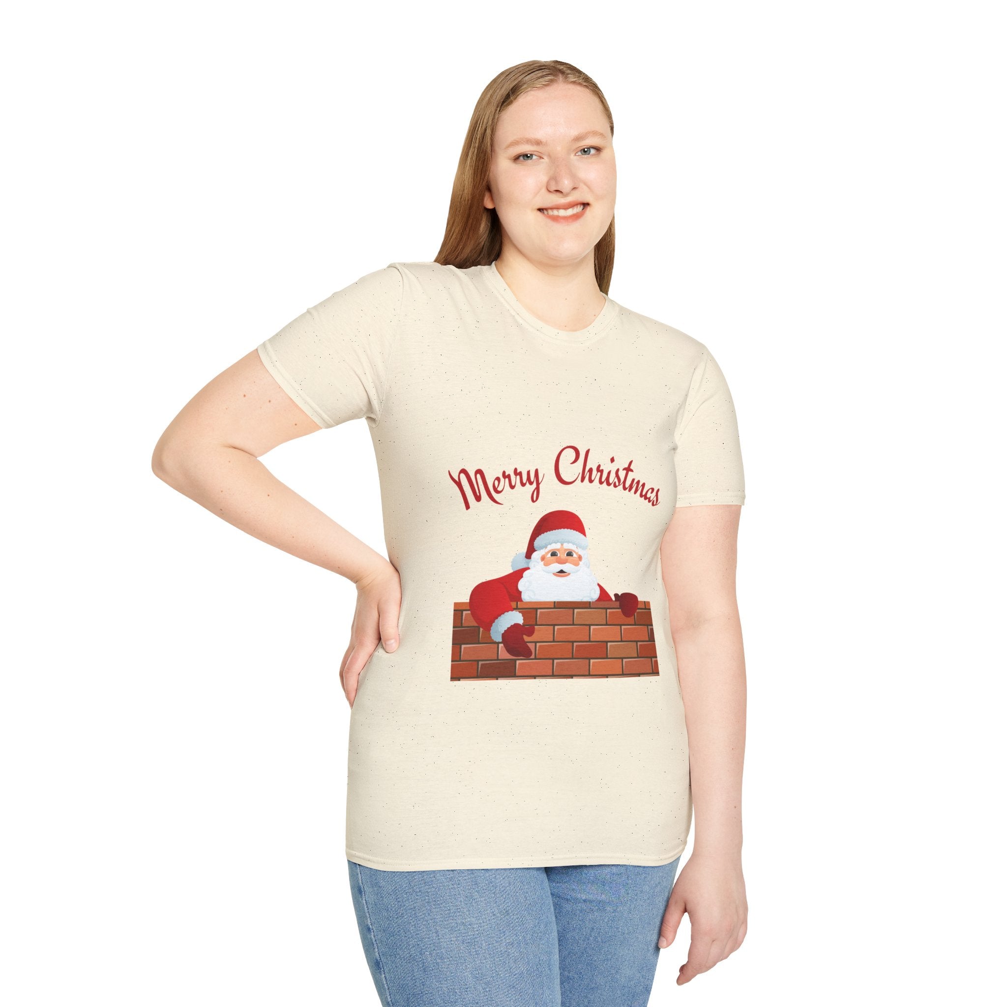 Merry Christmas Santa T-Shirt, Holiday Tee, Unisex Christmas Top, Festive Shirt, Gift for Him/Her, Family Reunion Apparel
