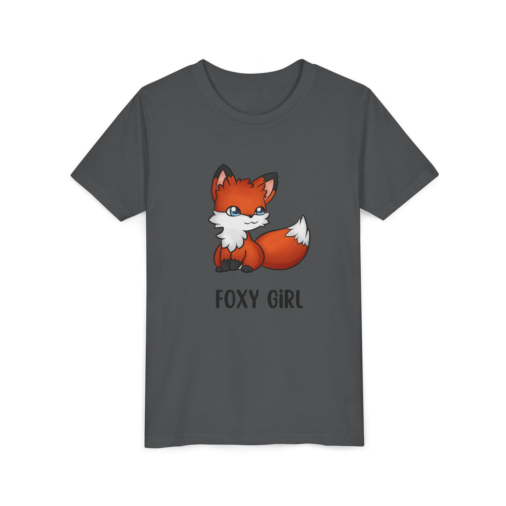 Foxy Girl Youth Tee, Cute Animal Shirt, Kids' Graphic Tee, Fun Fashion, Birthday Gift, Playful Style