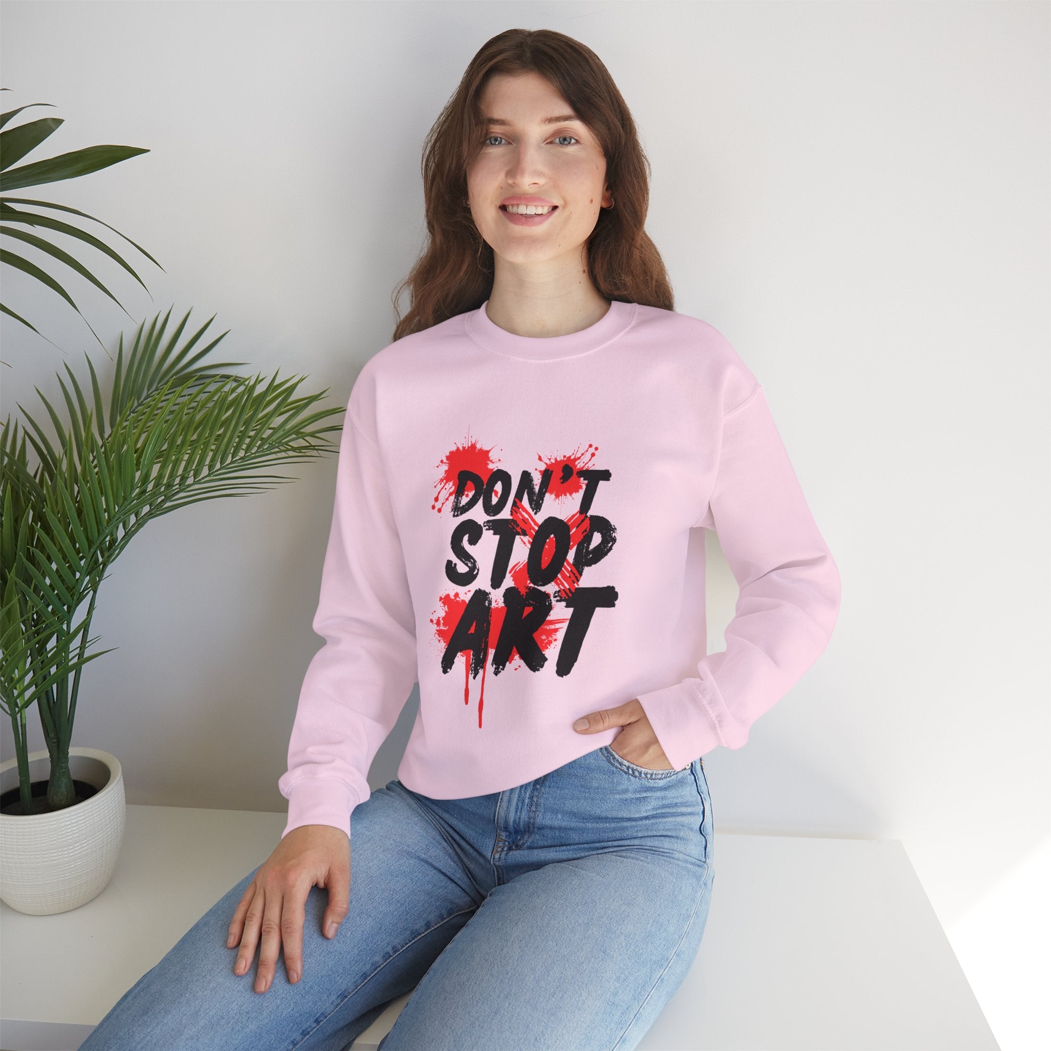 Artistic Crewneck Sweatshirt | Cozy Gift for Artists, Creative Apparel, Unique Statement Piece, Casual Wear, Everyday Comfort