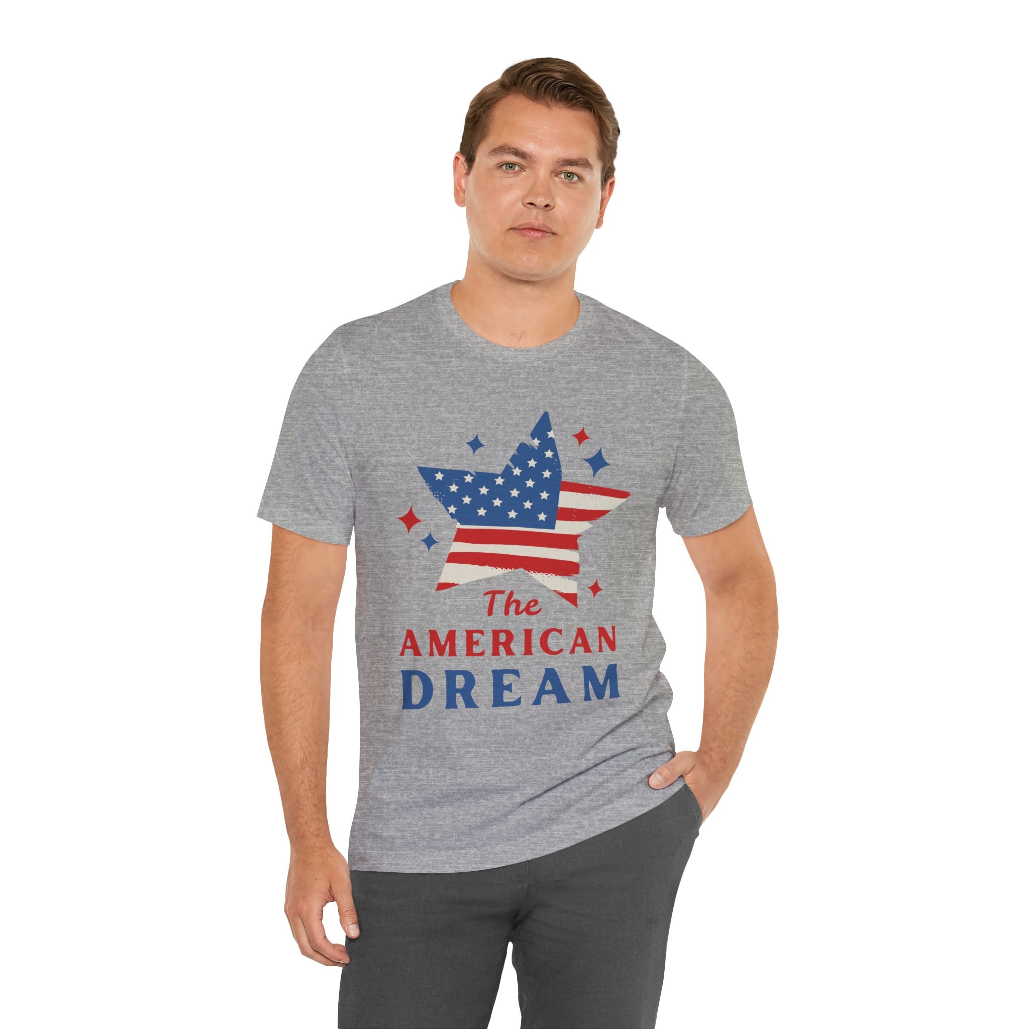 Patriotic T-Shirt, Independence Day Tee, American Dream Shirt, 4th of July Outfit, Stars and Stripes Tee Shirt