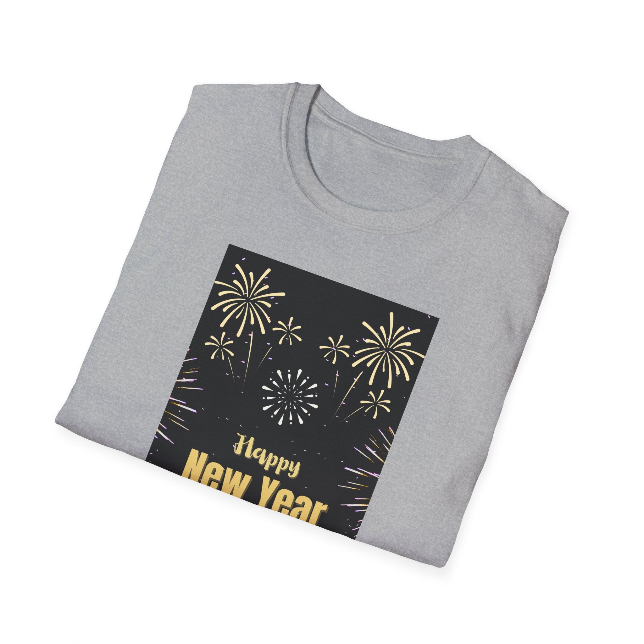 Happy New Year 2026 Unisex Softstyle T-Shirt, New Year Celebration Tee, Unisex Graphic Shirt, Festive Apparel, Holiday Gift