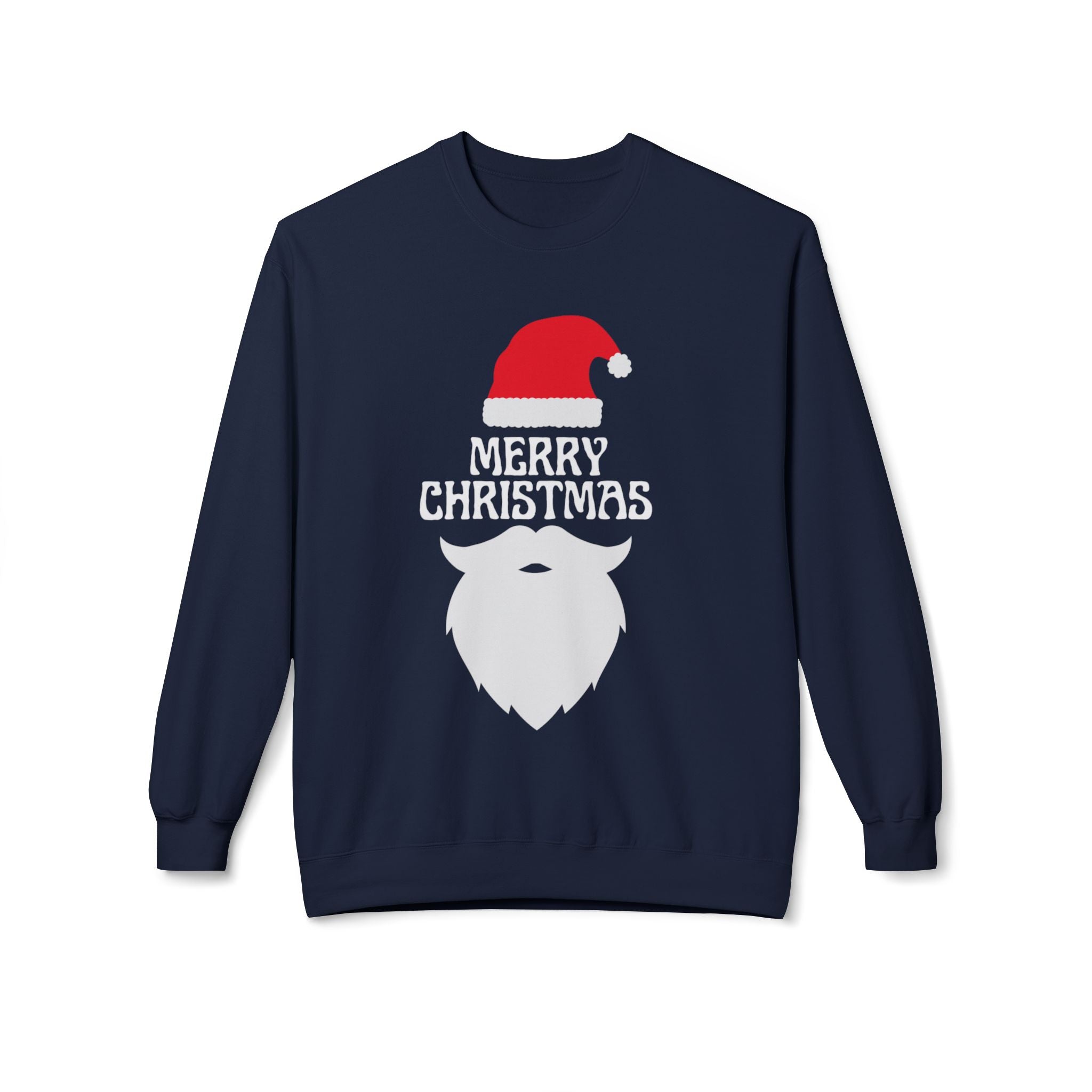 Christmas Sweatshirt, Unisex Fleece Crew, Merry Christmas Sweater, Holiday Apparel, Seasonal Gift, Winter Comfort