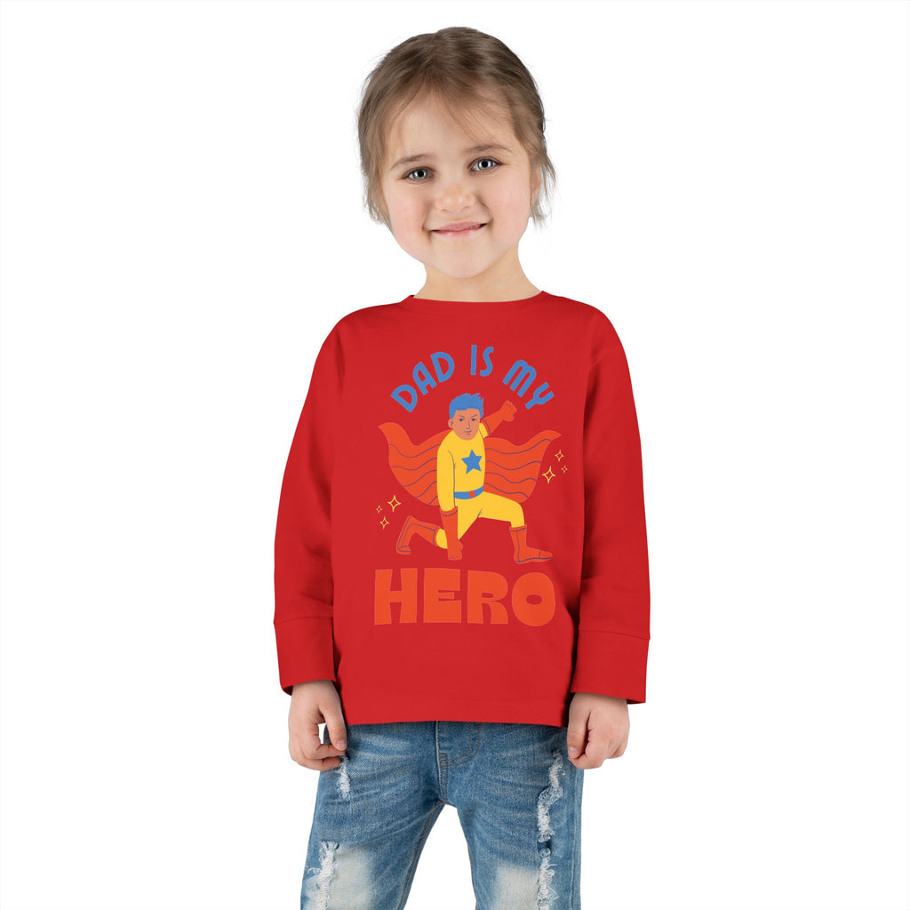 Toddler Long Sleeve Tee – Soft Combed Ringspun Cotton, Durable & Comfortable