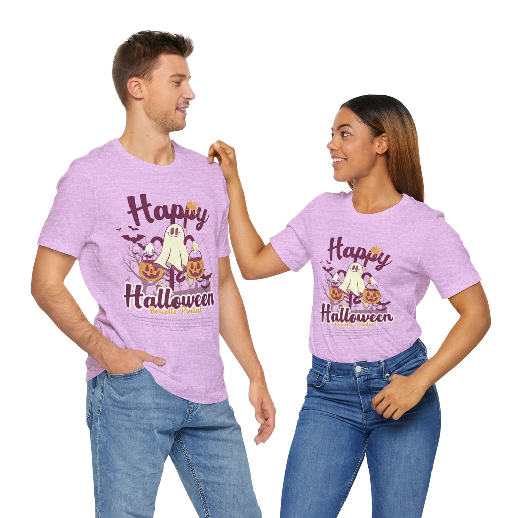 Halloween Unisex T-Shirt, Cute Ghost Tee, Fall Apparel, Kids Halloween Costume, Spooky Season Shirt, Trick or Treat Gift