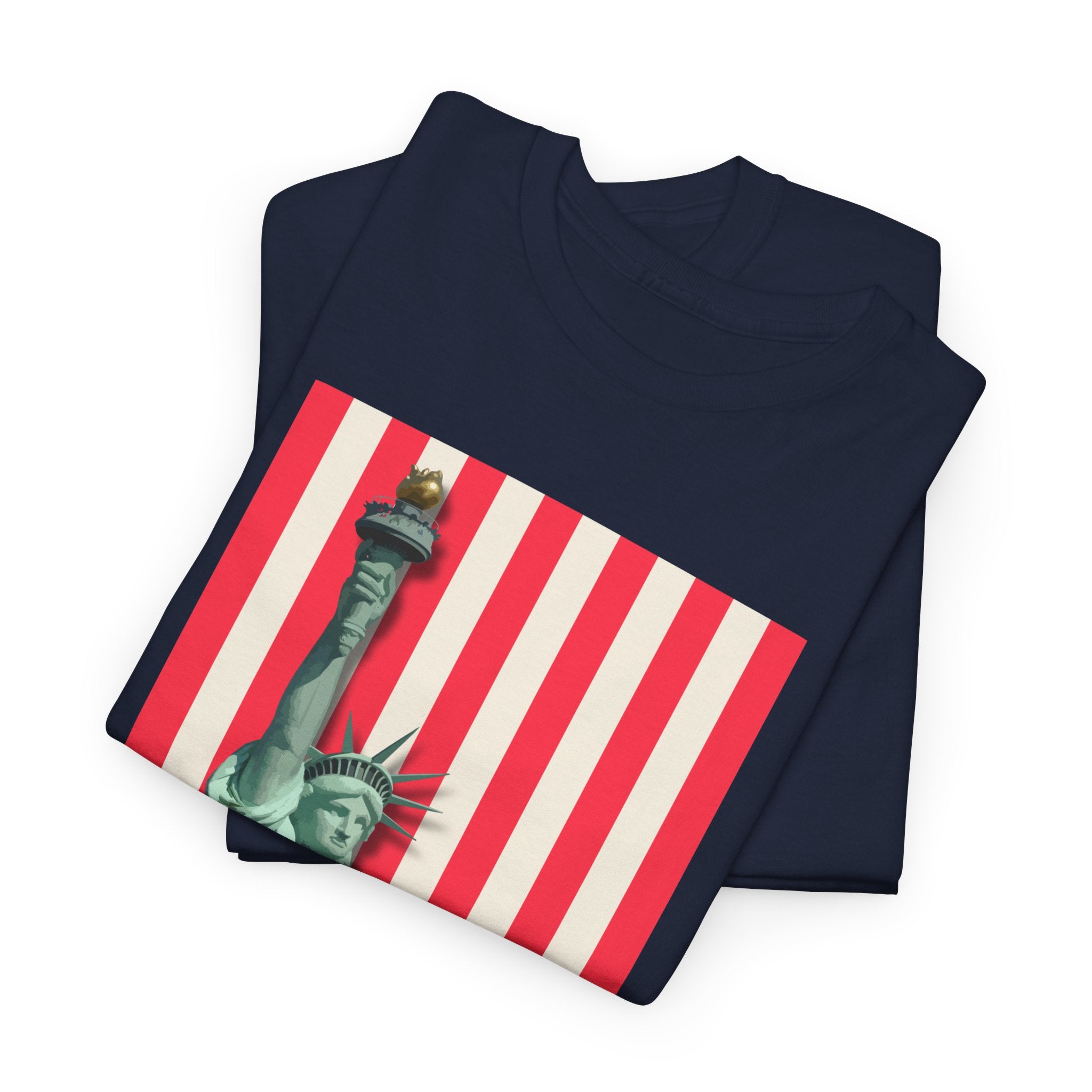 American Vibes Unisex Heavy Cotton Tee, Patriotic Shirt, Gift for Veterans, Independence Day Apparel, Summer Casual Wear