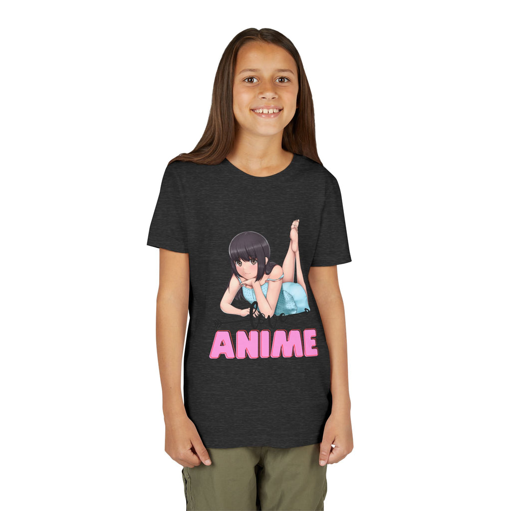 Anime Love Youth Tee, Kids' Anime Shirt, Manga Fans Gift, Cute Youth T-Shirt, Kawaii Apparel for Kids, Anime Enthusiasts Tee