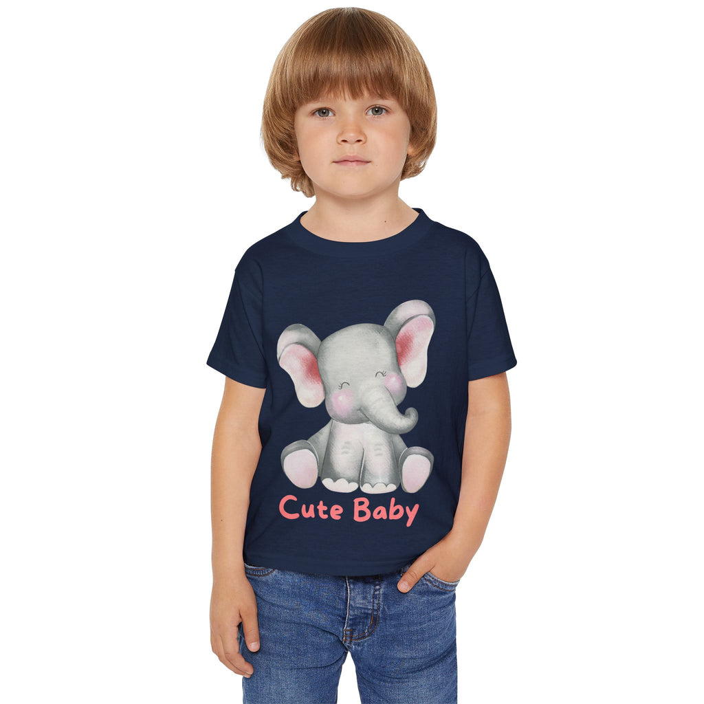 Cute Baby Elephant Toddler T-shirt, Preschool, Baby Shower Gift, Toddler Apparel, Kids Birthday, Cute Animal Clothing