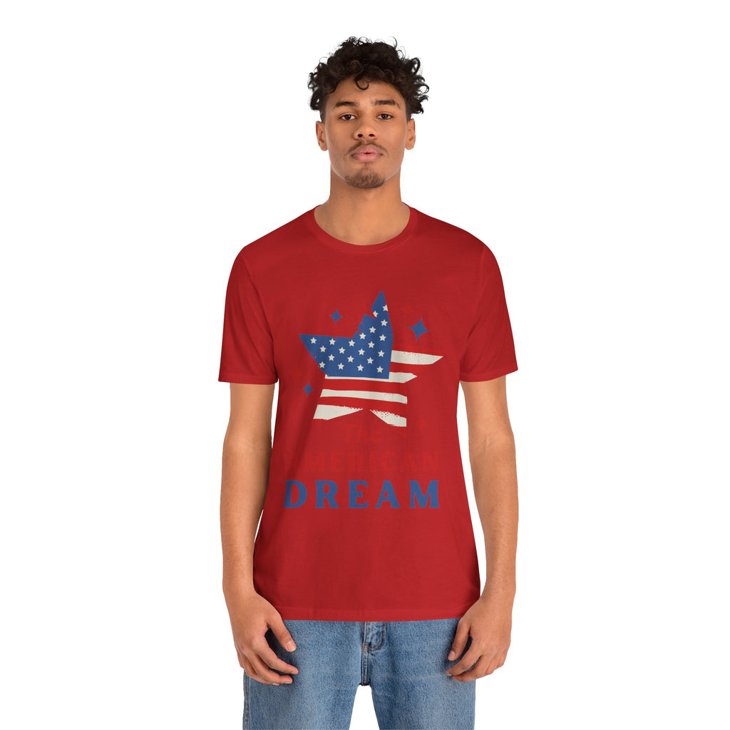 Patriotic T-Shirt, Independence Day Tee, American Dream Shirt, 4th of July Outfit, Stars and Stripes Tee Shirt