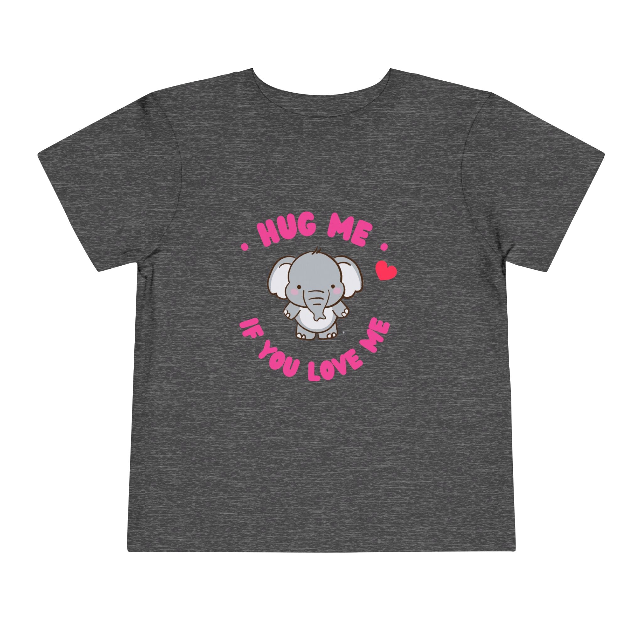 Cute Toddler Tee with Elephant Design - Perfect Gift for Birthdays, Playdates, or Library Visits, Hug Me If You Love Me, Kids Apparel, [...]