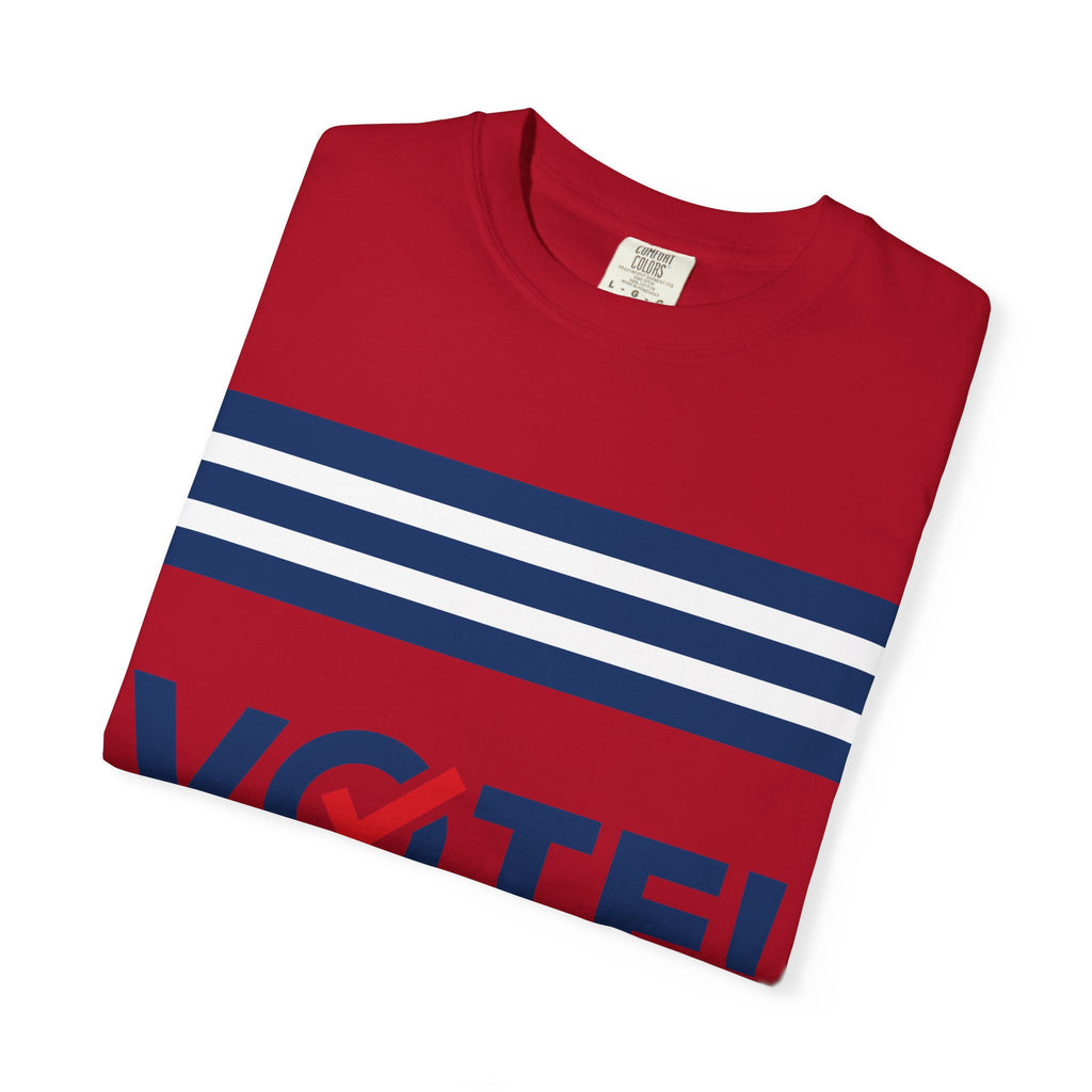 Vote! Garment-Dyed T-Shirt | Unisex Voter Apparel, Election Day Outfit, Political Statement Tee, Casual Advocacy Shirt, Gift for Activists