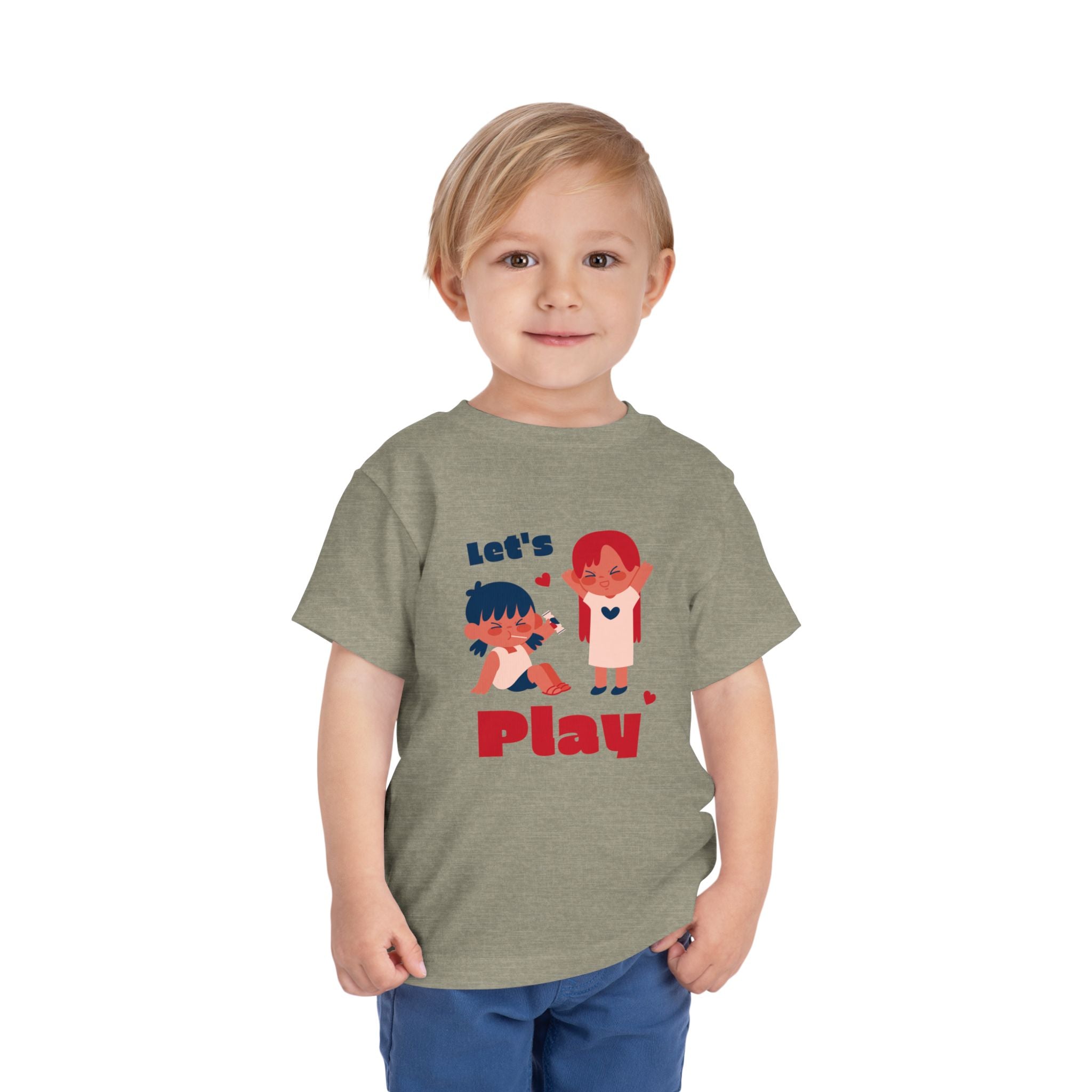 Playful Toddler Tee, Let's Play Shirt, Kids Short Sleeve Top, Fun Toddler Clothing, Adorable Kids Tee