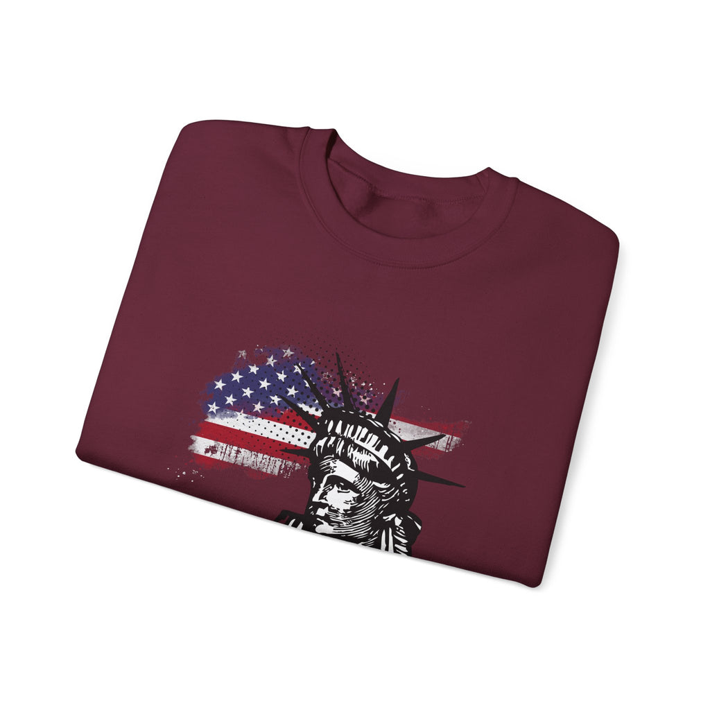 Justice Crewneck Sweatshirt - Unisex Heavy Blend, Patriotic Apparel, Comfortable Gift for Activists, USA Theme, Everyday Wear