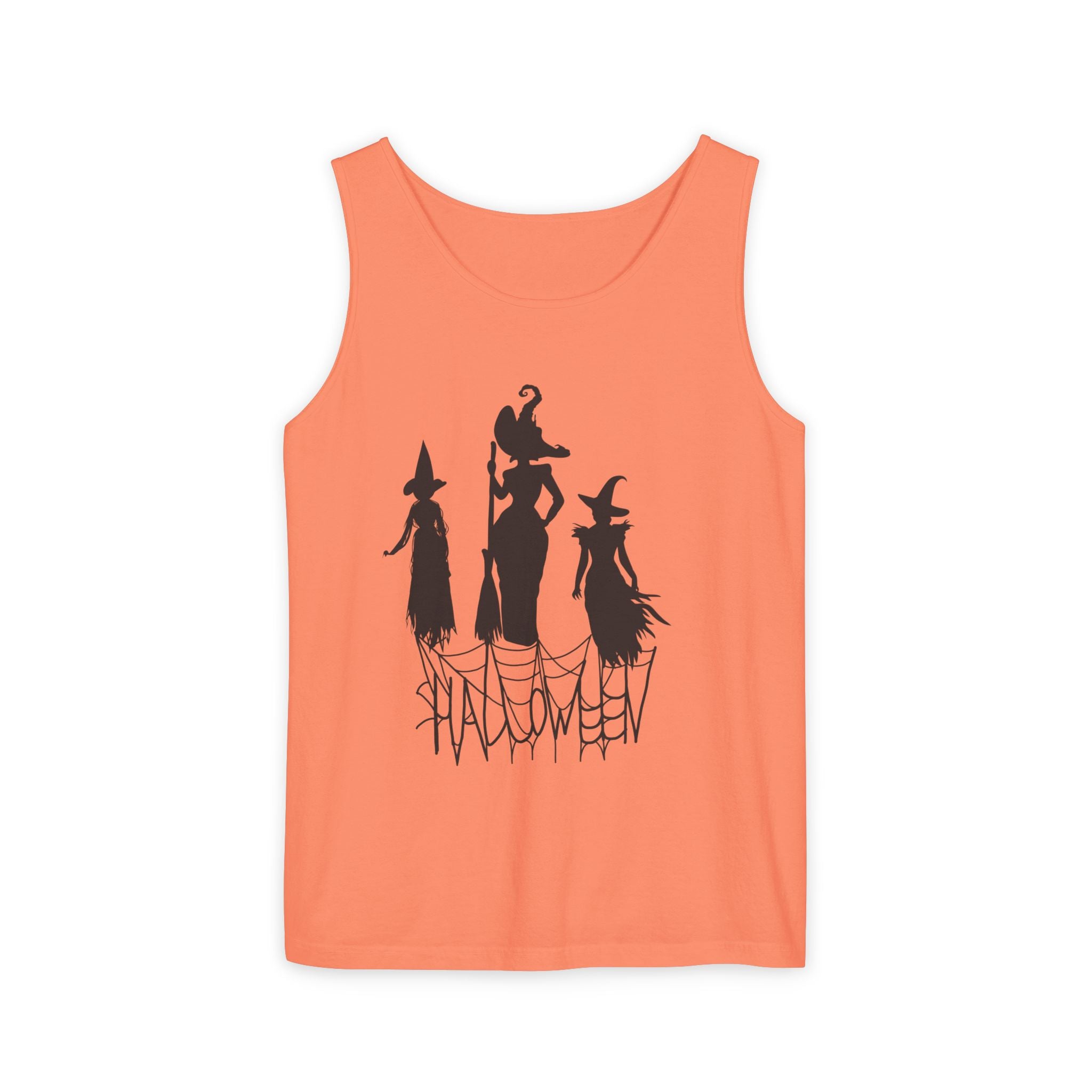 Halloween Witches Tank Top, Spooky Summer Shirt, Unisex Beach Wear, Fall Festival Apparel, Halloween Party Top